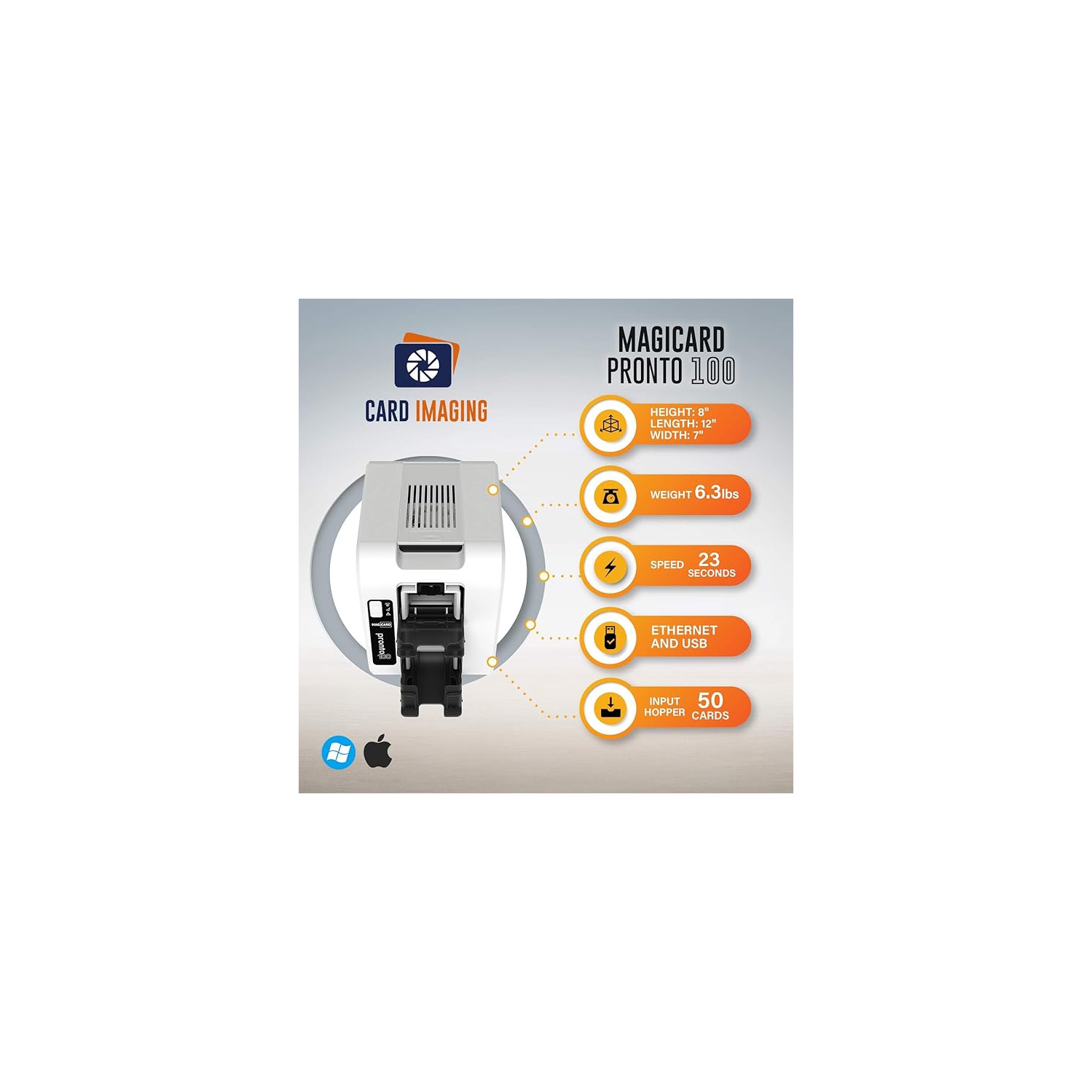 Magicard Pronto100 Single-Sided ID Card Printer