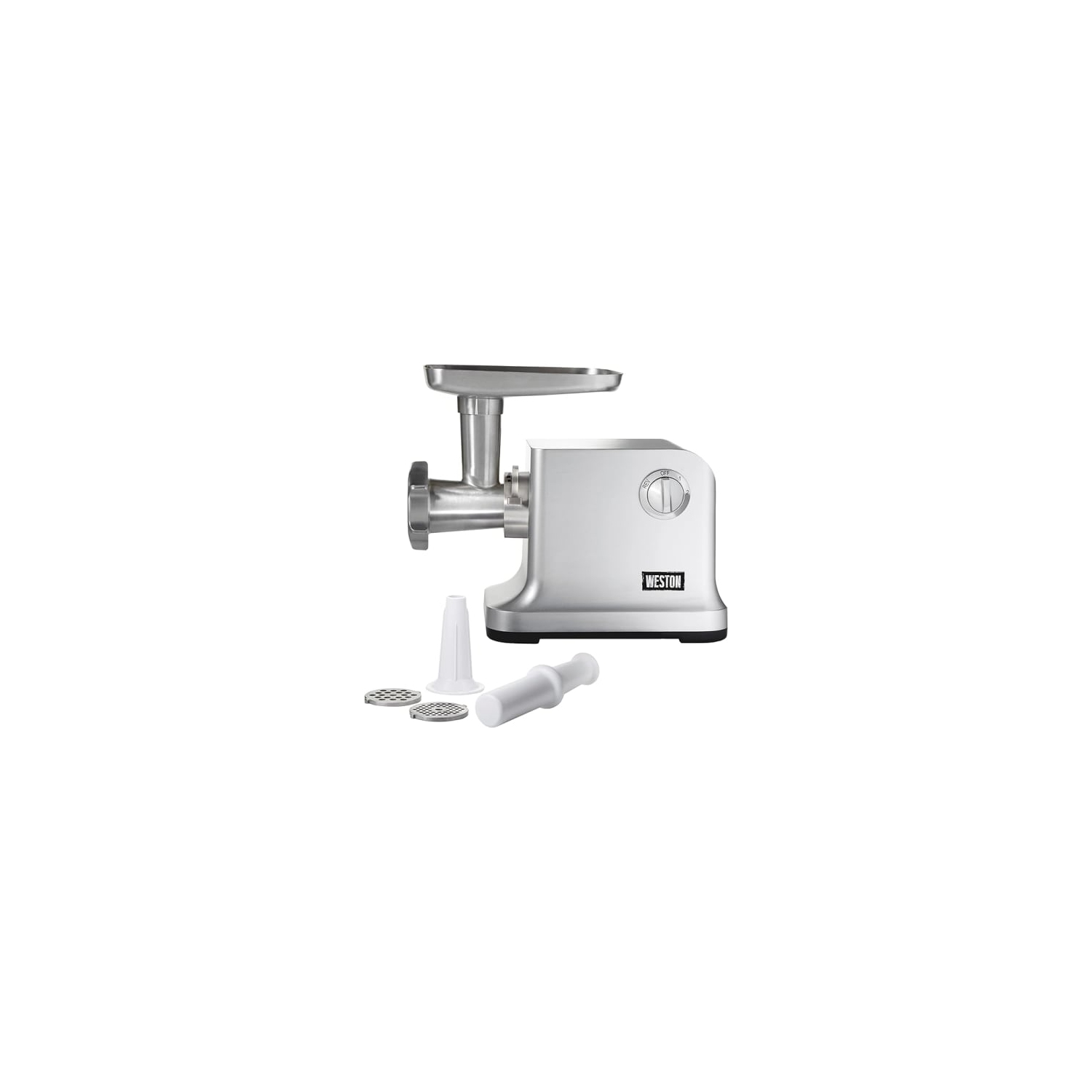 OPENBOX-Weston #12 Electric Meat Grinder & Sausage Stuffer, Cam Action Headlock, Grinds 4-5 Pounds Per Minute, 750 Watts, 33-1301-W