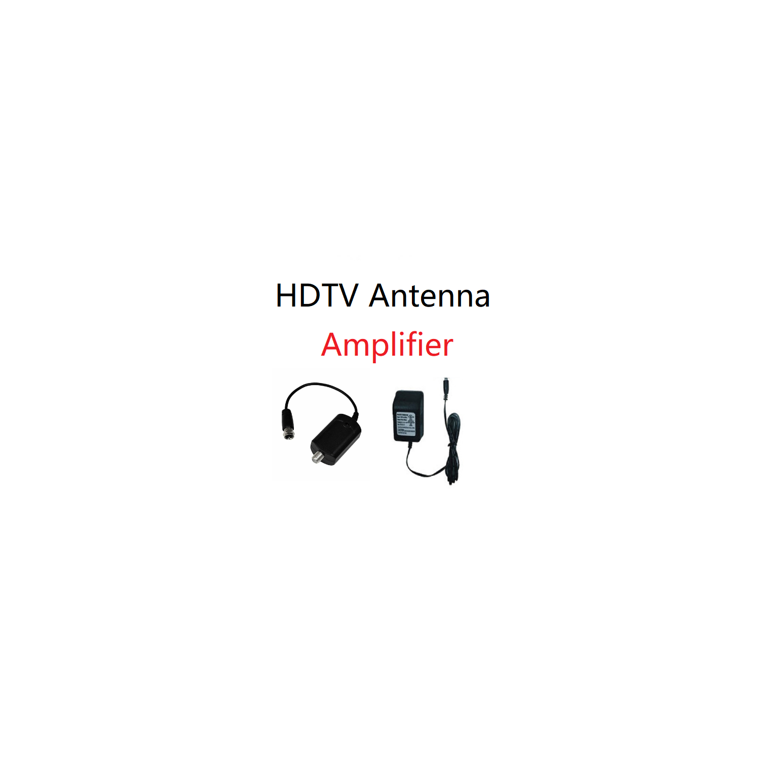 Amplifier with power adapter for HDTV Antenna, open box