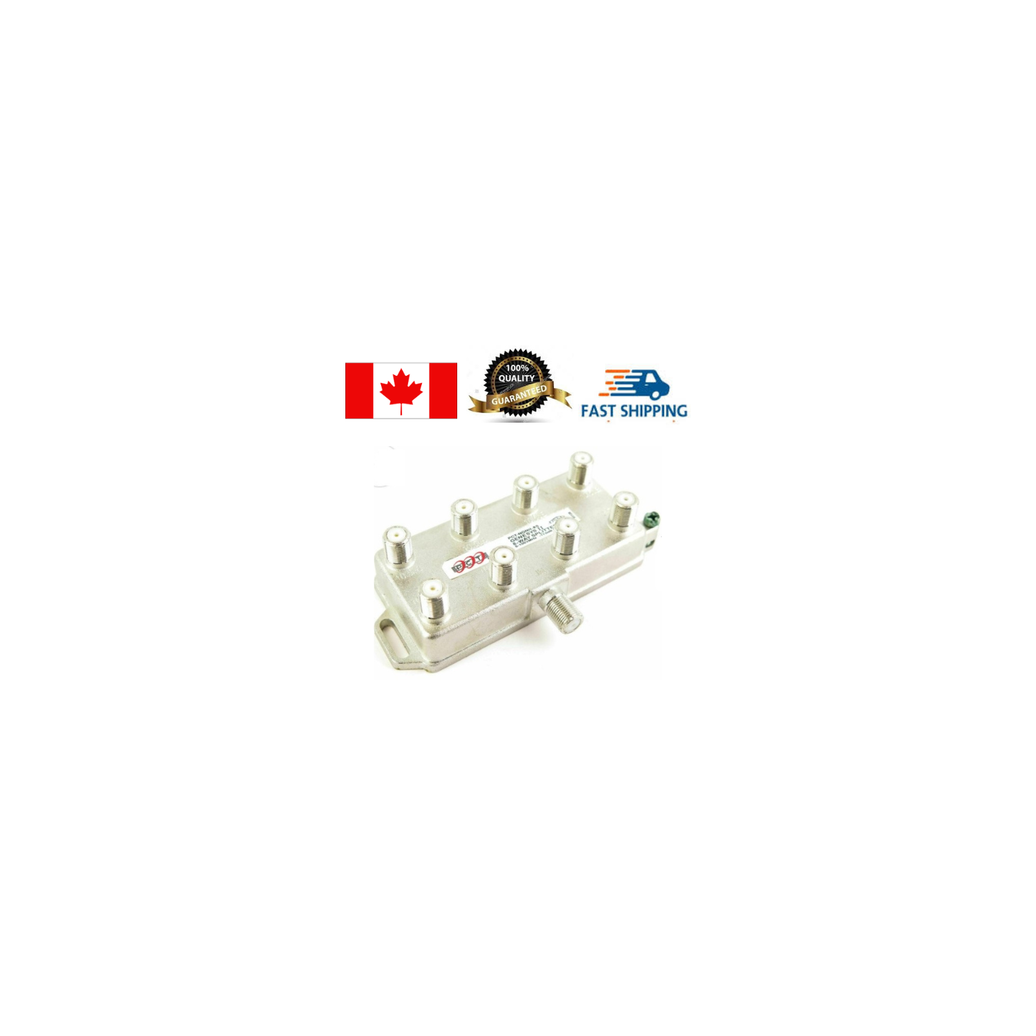 PCT 8-way Cable TV Antenna Signal Splitter, PCT-NGNII-8S