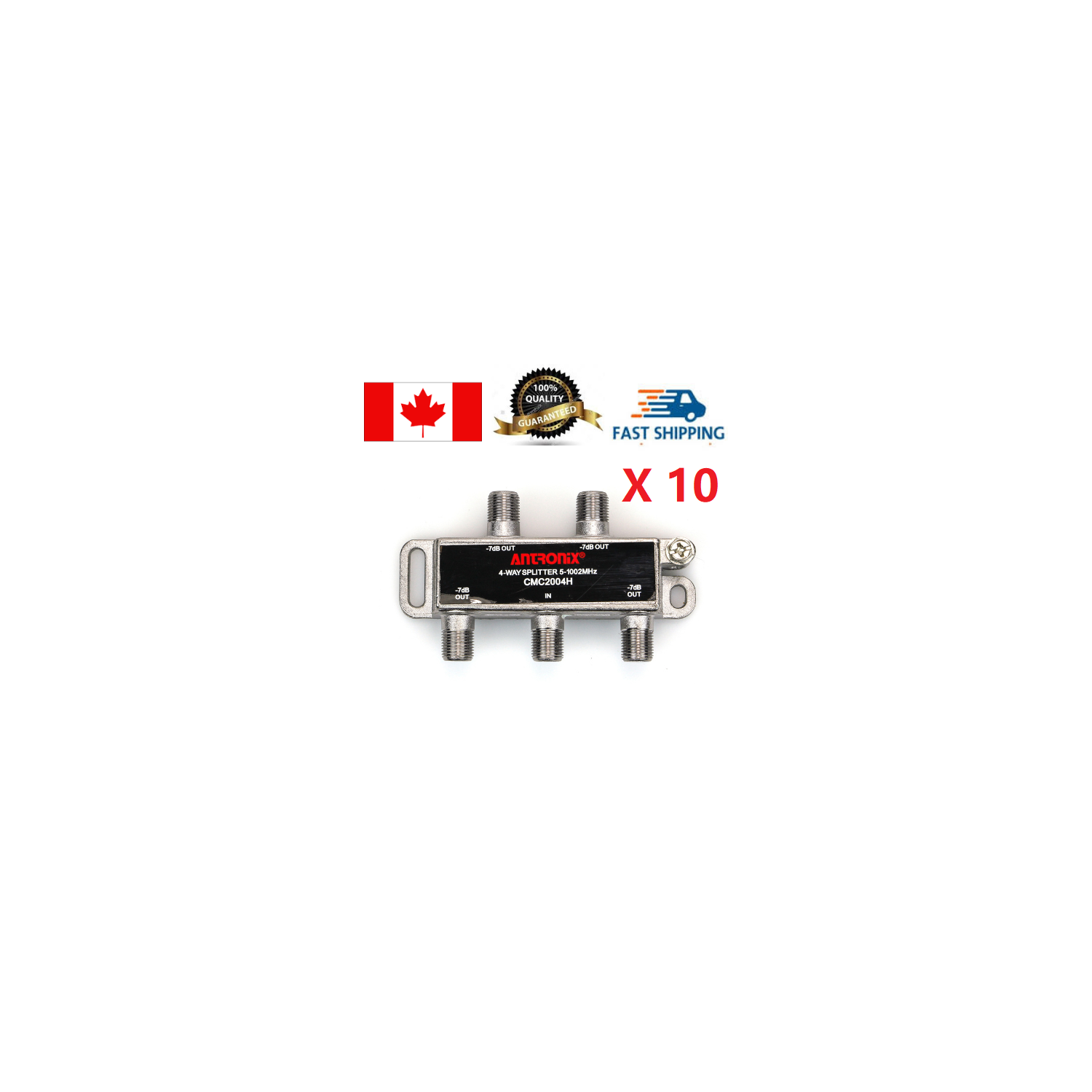 Antronix 4-Way Splitter, CMC2004H 10pcs
