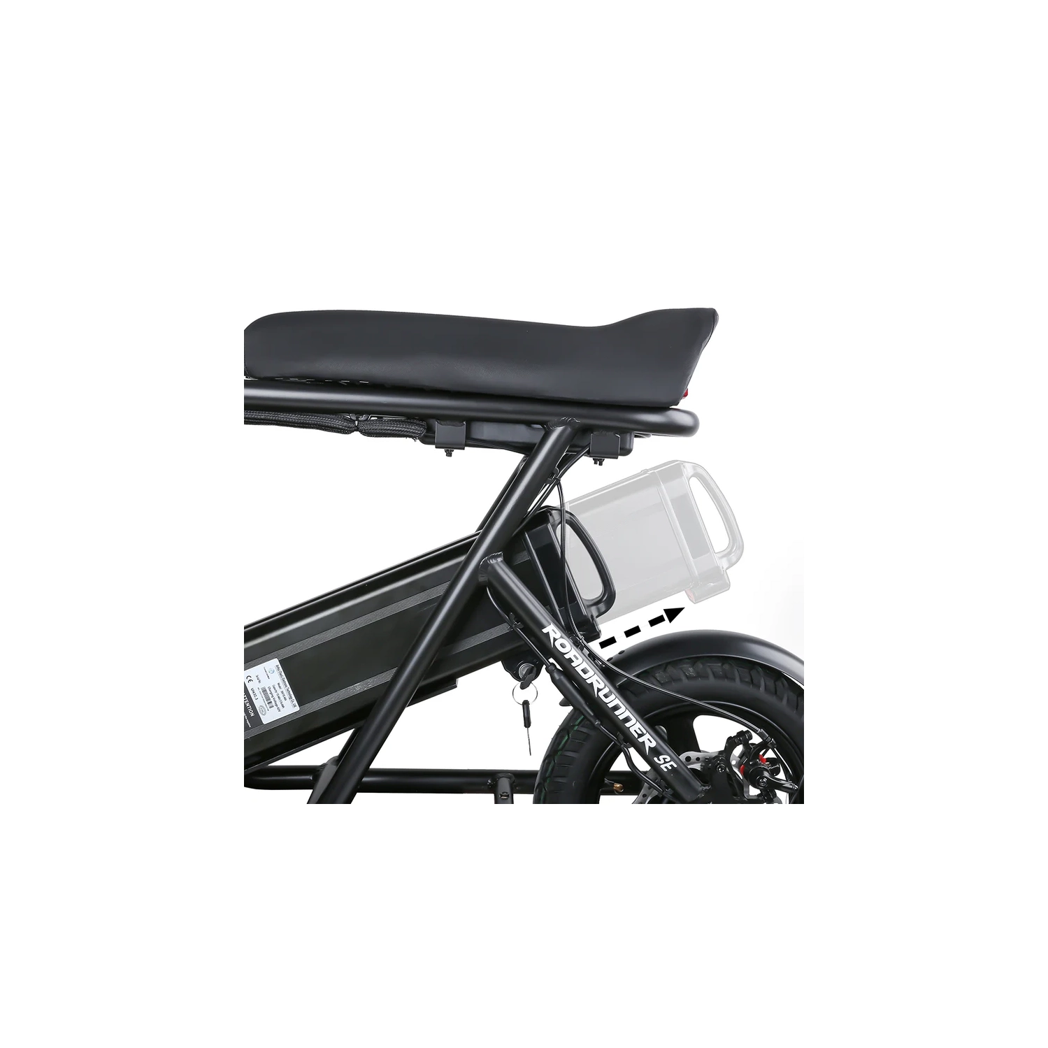 EMOVE RoadRunner SE Seated Electric Scooter – Black and White