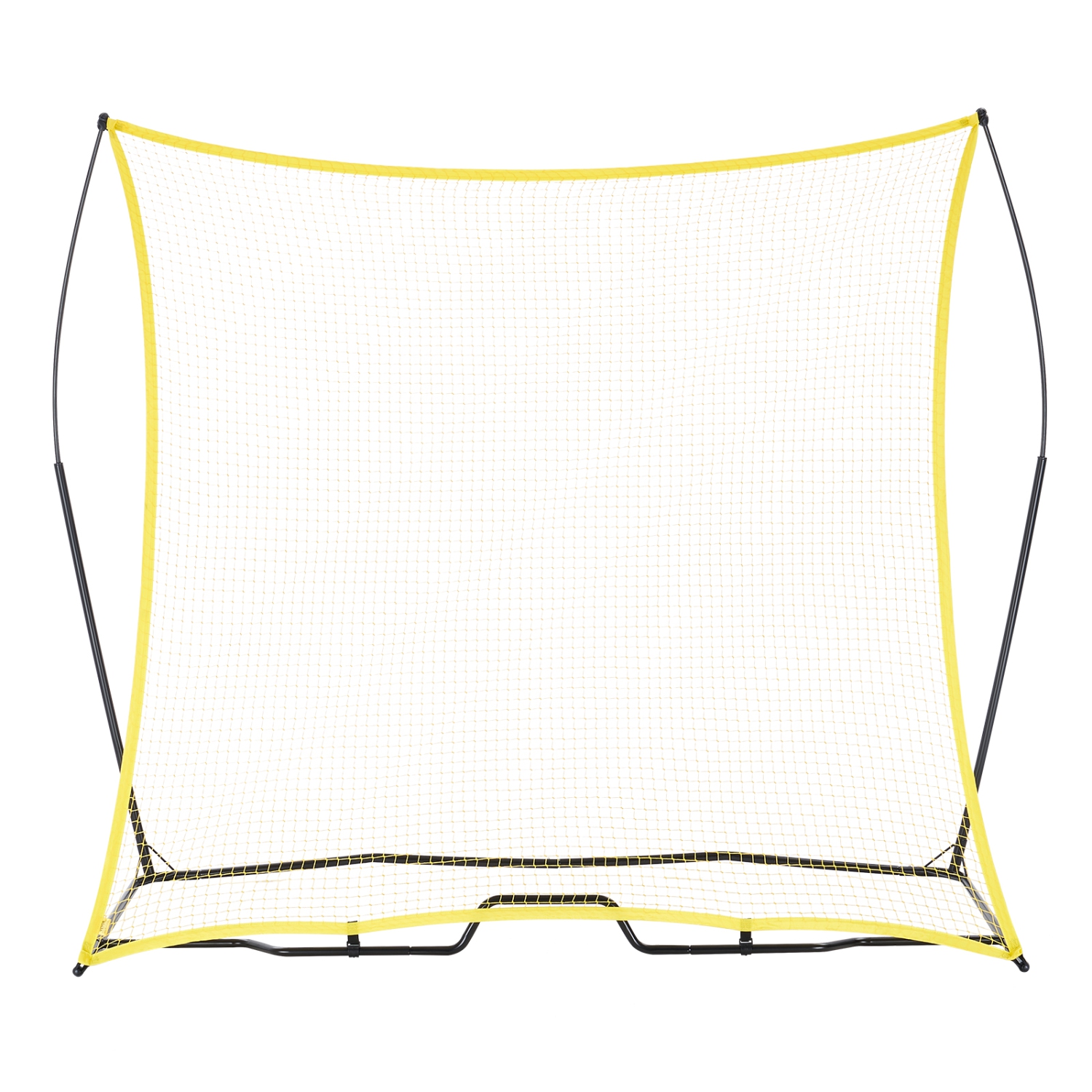 VEVOR 7x7FT Soccer Rebounder, Portable Soccer Trainer, Iron & Polyester Soccer Practice Equipment, Sports Football Rebounder Wall with Portable Bag,