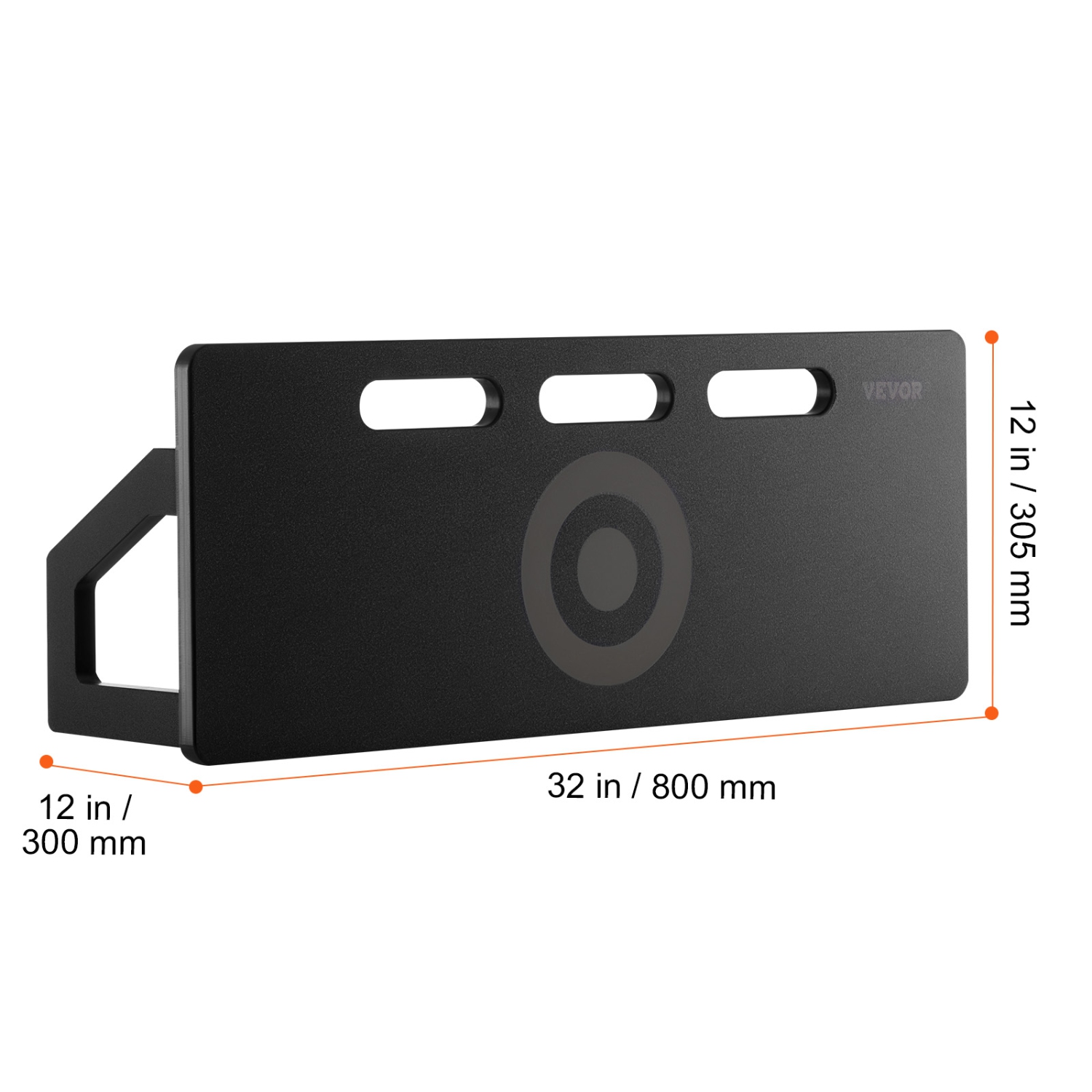 VEVOR 32"X12" Soccer Rebounder Board, Portable Soccer Wall with 2 Angles Rebound, Foldable HDPE Kickback Rebound Board, Soccer Training Equipment for