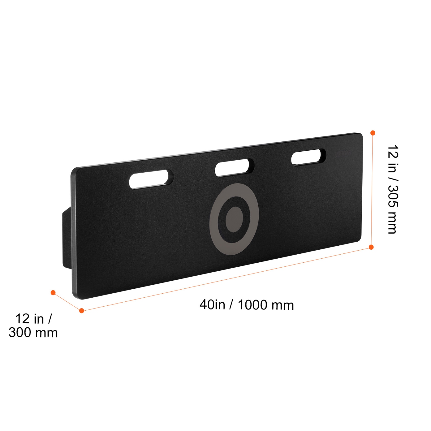 VEVOR 40"X12" Soccer Rebounder Board, Portable Soccer Wall with 2 Angles Rebound, Foldable HDPE Kickback Rebound Board, Soccer Training Equipment for