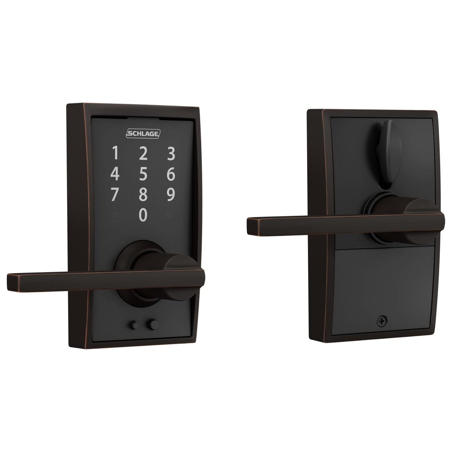 Schlage Touch Century Lock with Latitude Lever FE695 CEN 716 LAT