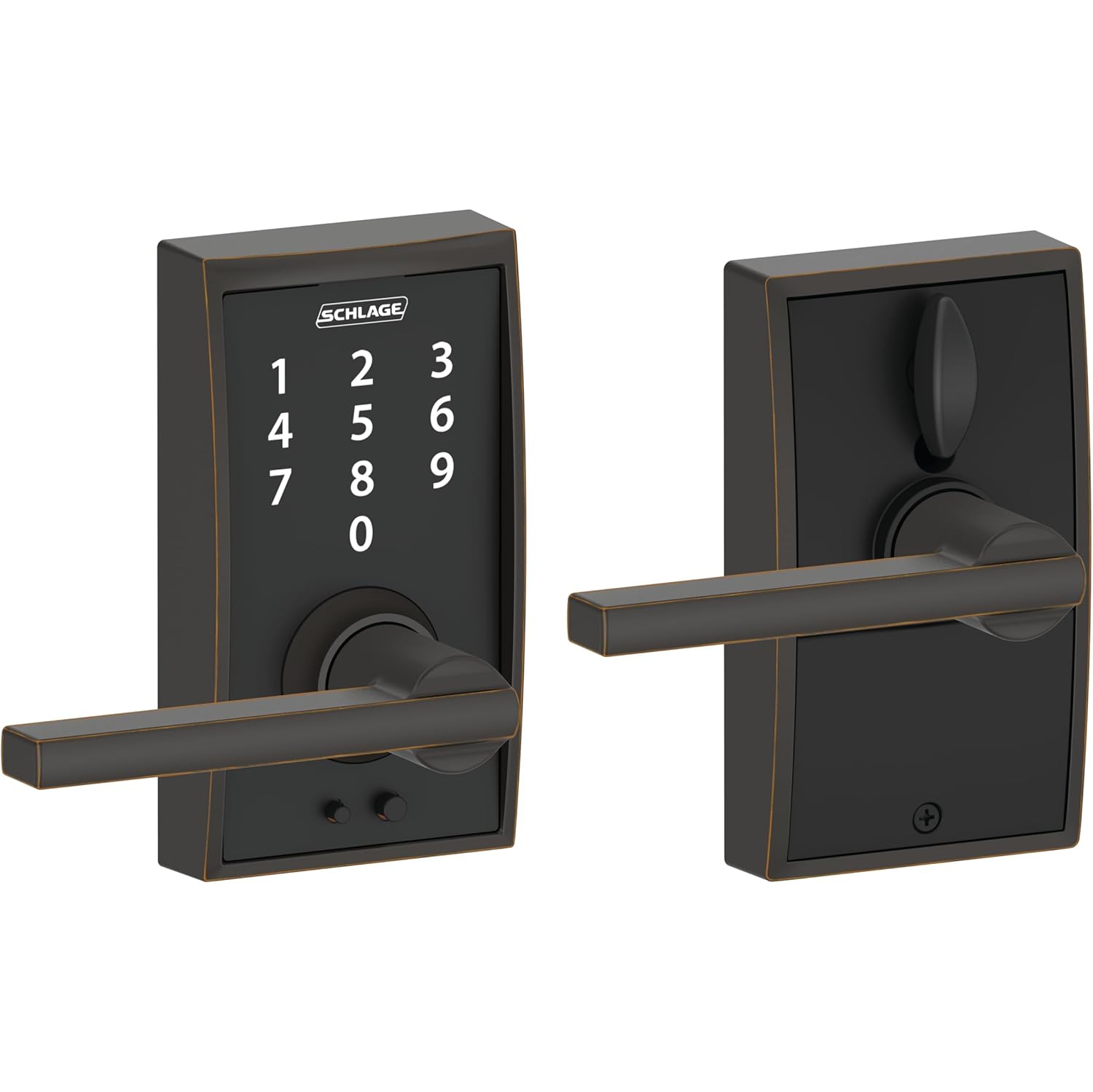 Schlage Touch Century Lock with Latitude Lever FE695 CEN 716 LAT