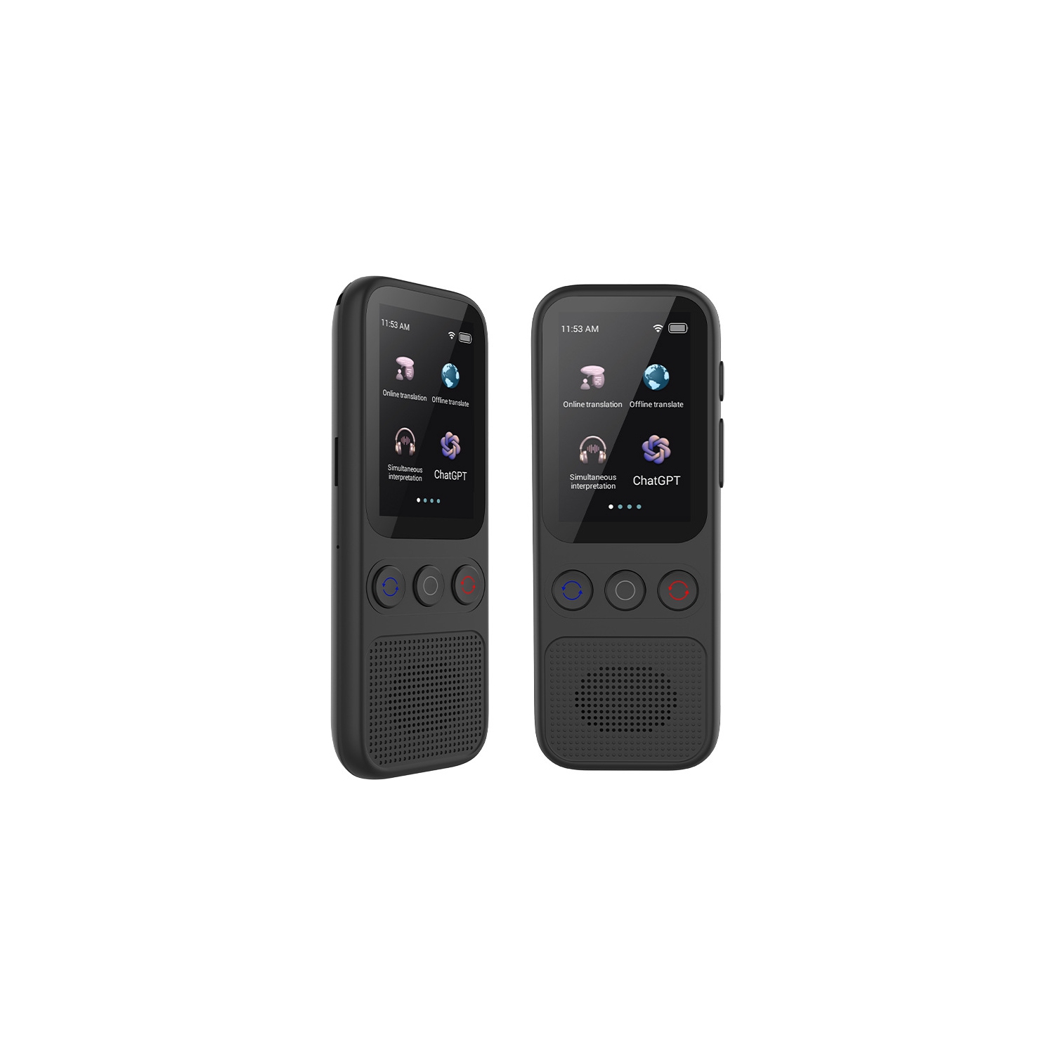 138 Online Language Translator Device, Portable Two-Way Real-Time Pocket Translator Supports Offline Text Photo Translation, Suitable for Travel,