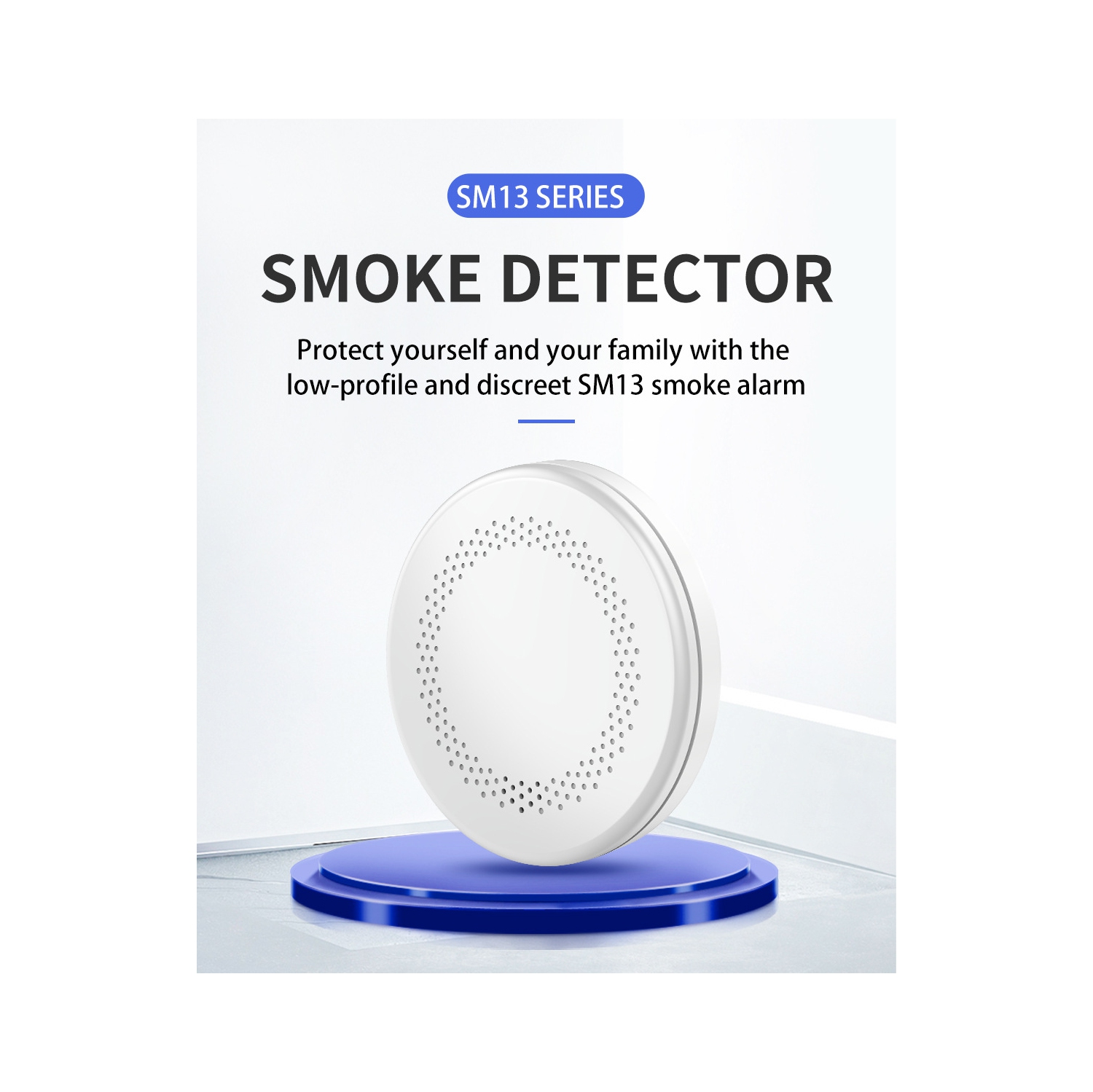 Détecteur de fumée Wi-Fi Tuya, détecteur de fumée sans fil à domicile, notification intelligente à distance de détection d'incendie