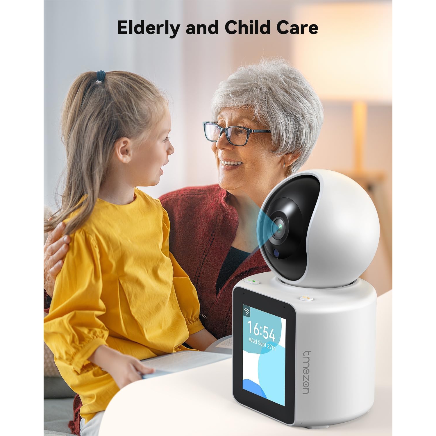 Smart monitoring supports two-way video calls, 1080P screen family baby monitoring voice call equipment, two-way wirelessVisual screen voice wake-up
