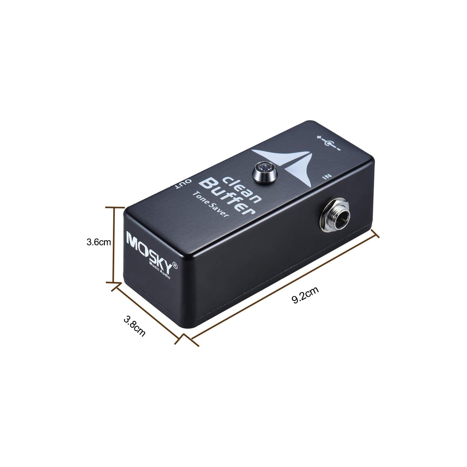 Professional guitar buffer effects pedal - solve the sound loss of multi-effect pedals Zinc-aluminum alloy mini body Pure signal path