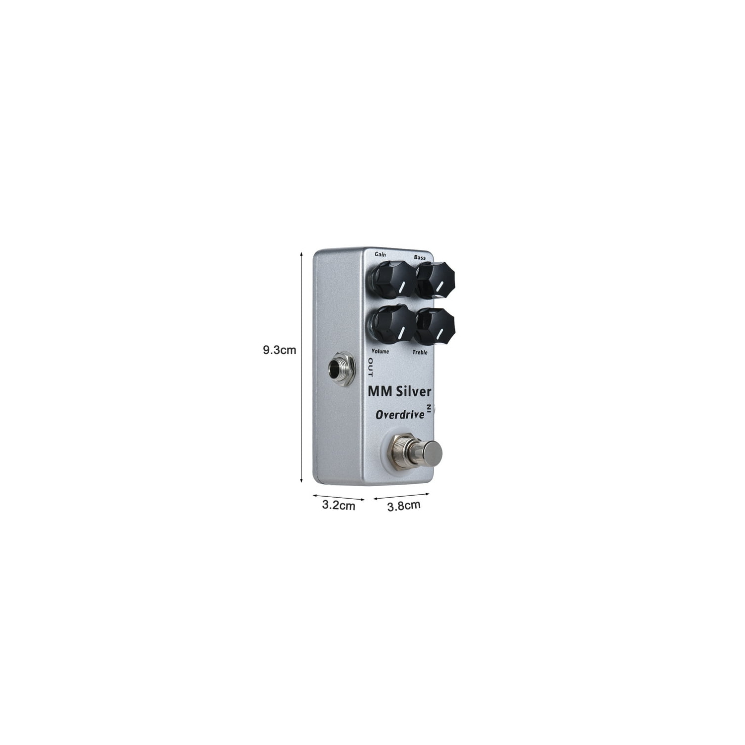 Professional 4-band equalizer guitar overdrive effects pedal - full metal body true bypass design guitar tone enhancement