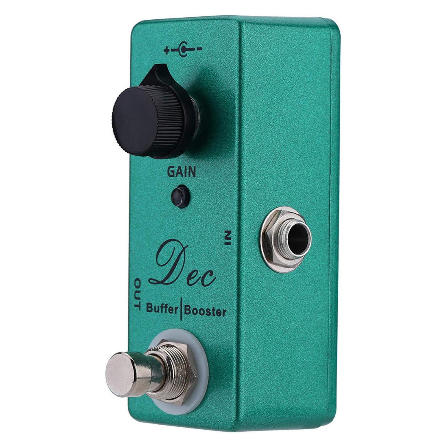 Pédale d'effets de guitare avec amélioration sonore pure – Commutation à une touche entre le mode tampon/amplification Boîtier entièrement en métal