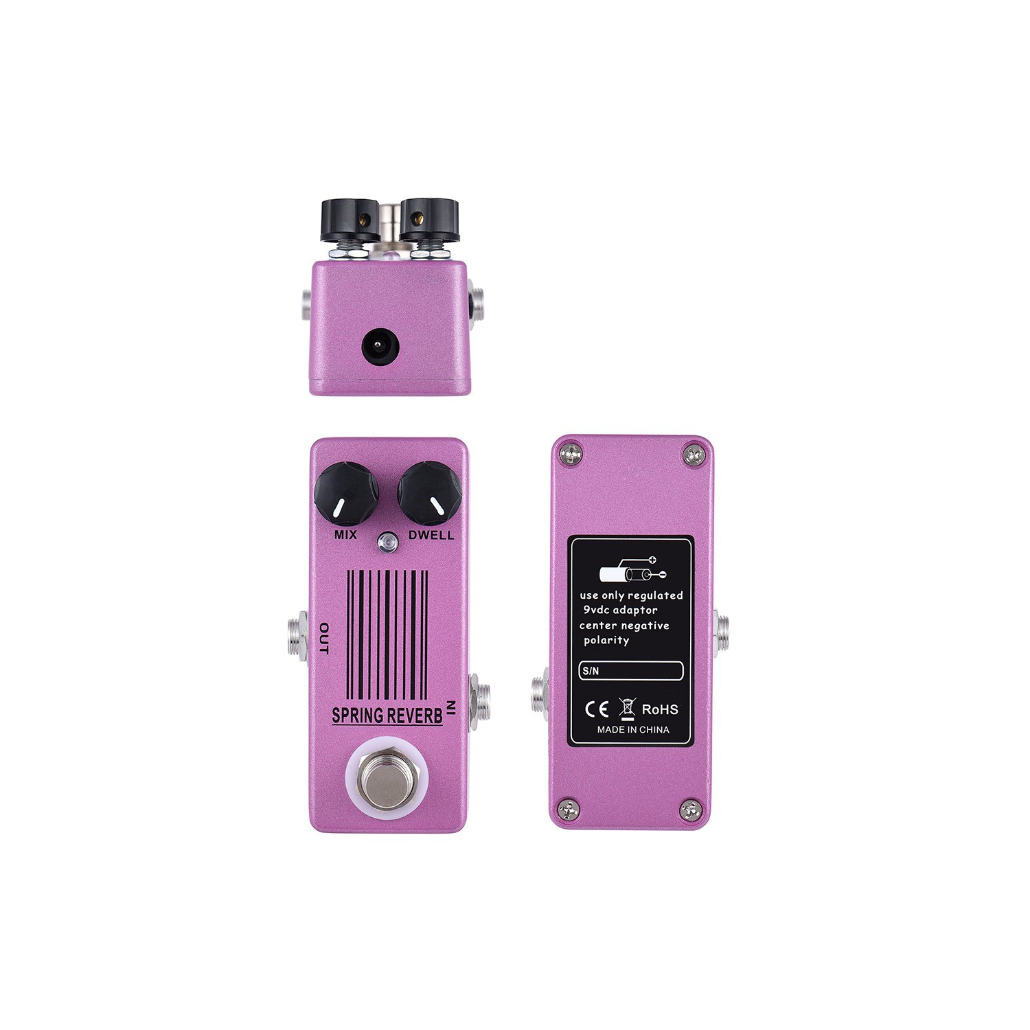 Mini Spring Reverb Guitar Effector - Ultra-small size, low noise, true ...