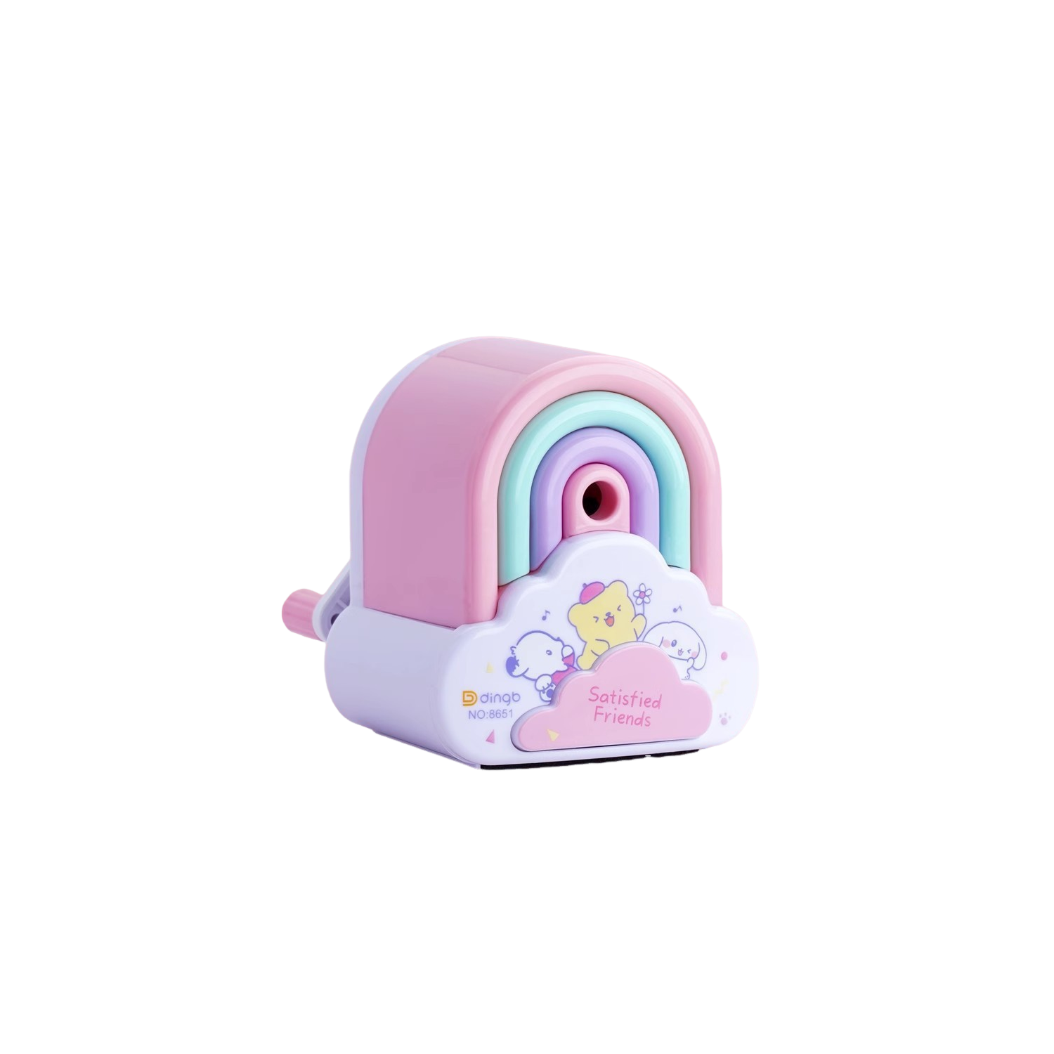 Cute Kawaii Pencil Sharpener, Cartoon Small Manual Pencil Sharpener, Fun Rainbow Manual Pencil Sharpener, Suitable for Home School Office