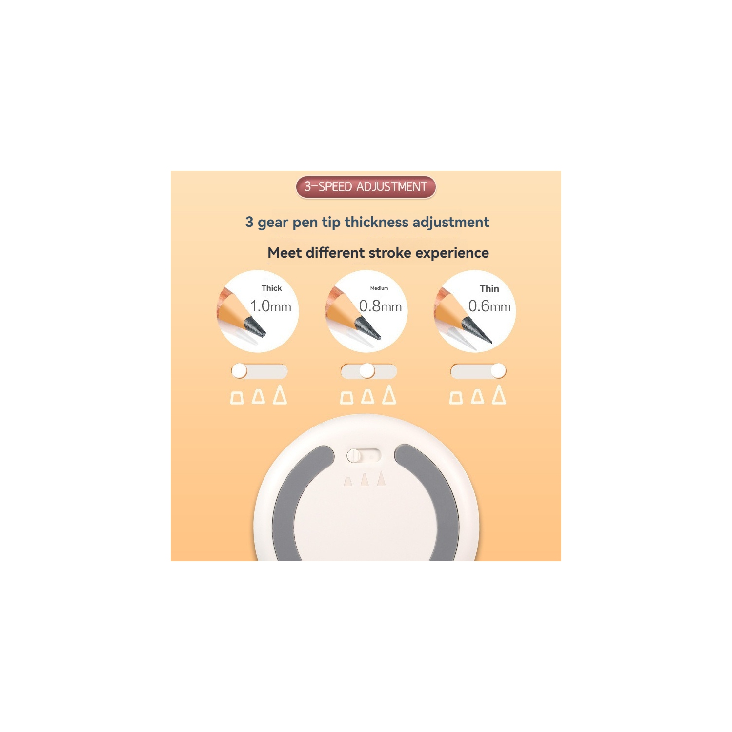 Taille-crayon électrique, pile rechargeable 1500&nbsp;mAh intégrée, adapté aux crayons de ≥7&nbsp;cm, affûtage rapide et automatique