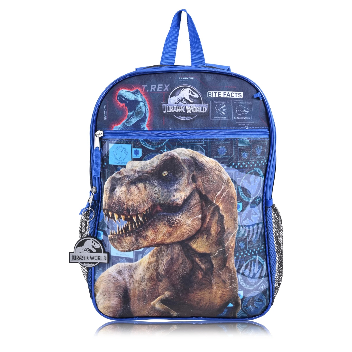 Ensemble de 5 pièces avec sac à dos Jurassic World d'Universal Studio - Sac à dos d'école bleu