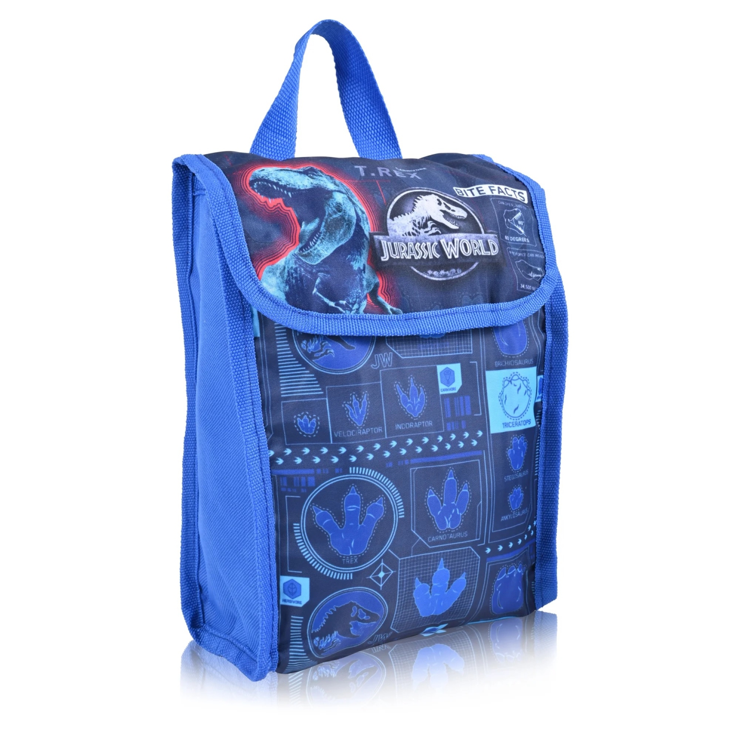 Ensemble de 5 pièces avec sac à dos Jurassic World d'Universal Studio - Sac à dos d'école bleu