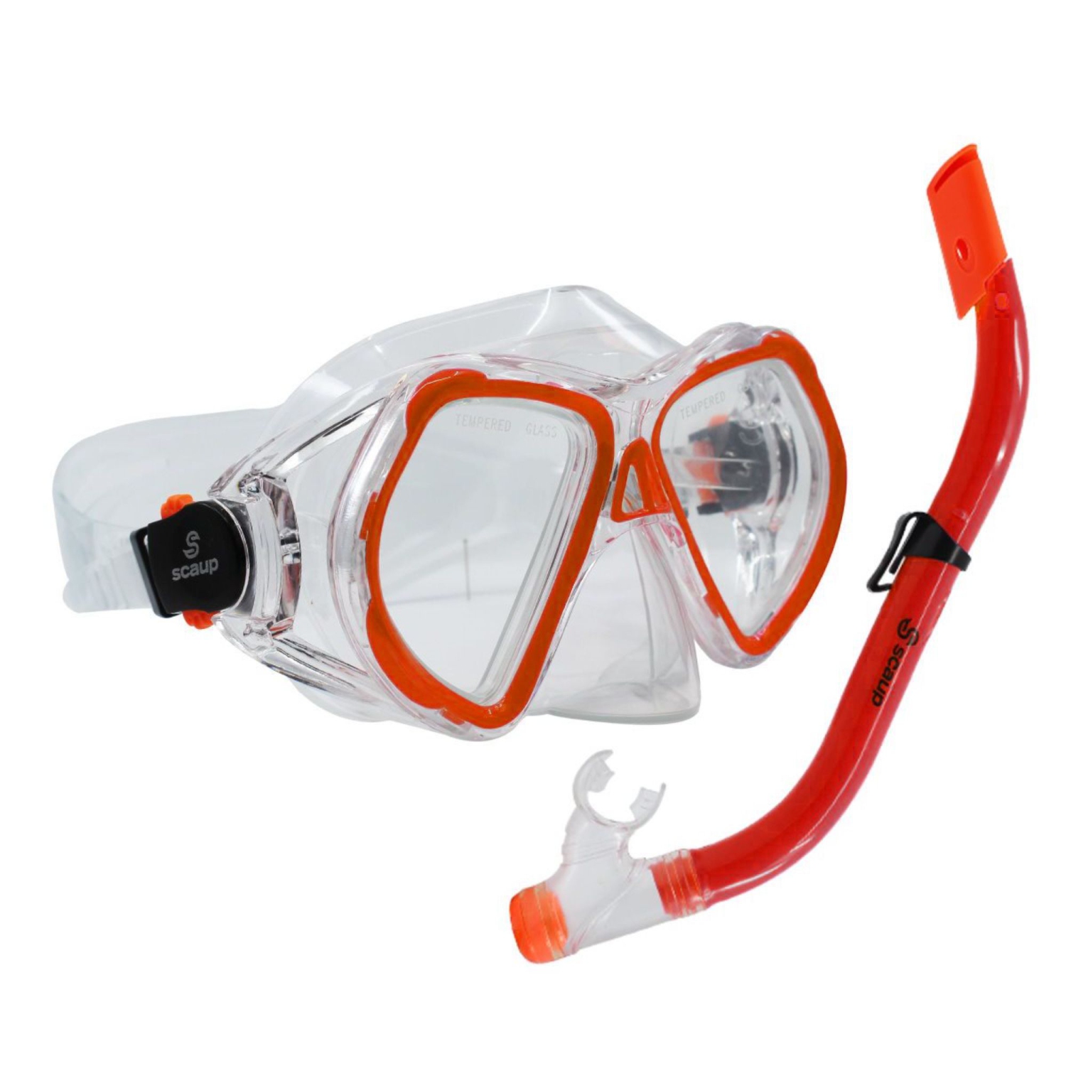 SCAUP Snorkeling Set for Kids - Recreational Diving Mask and Dry-Top Snorkel Kit, for Youth