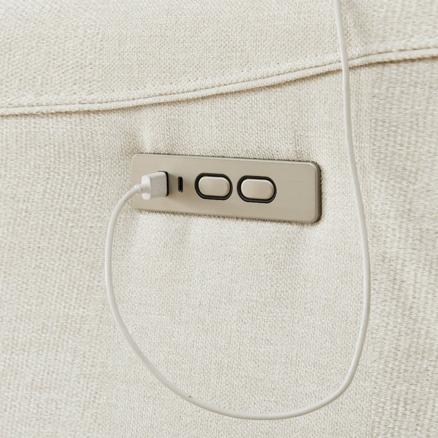 Valencia Kirstin Performance Fabric Swivel Glider Recliner Chair, Beige