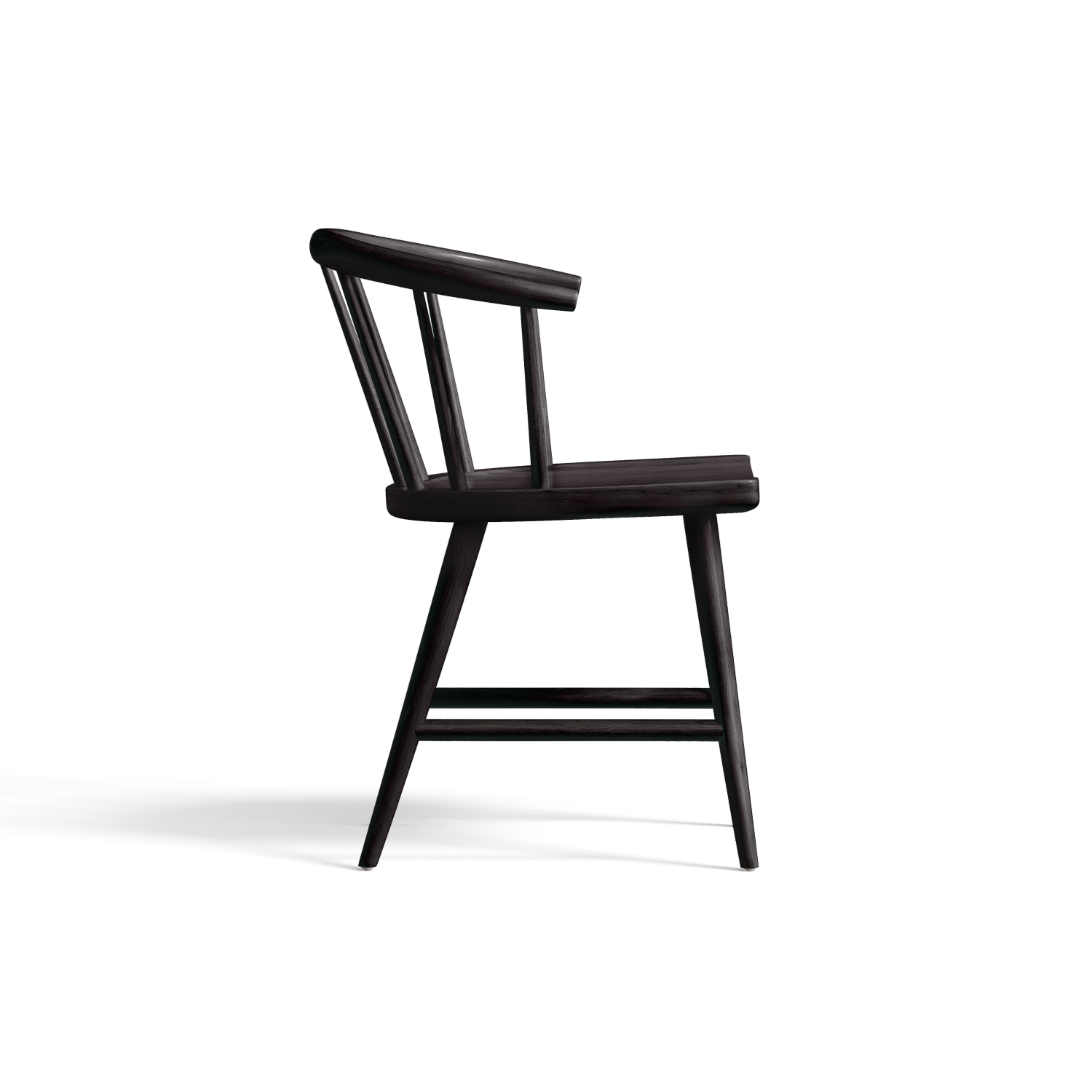 Valencia – Chaise de salle à manger en bois Lauryn, noir