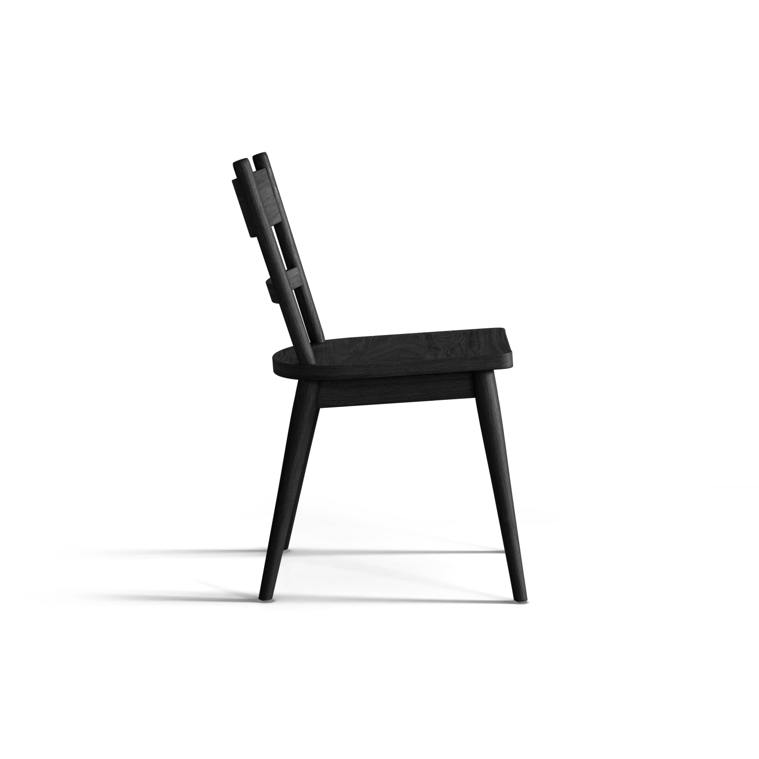 Valencia Rocco Wood Dining Chair, Black