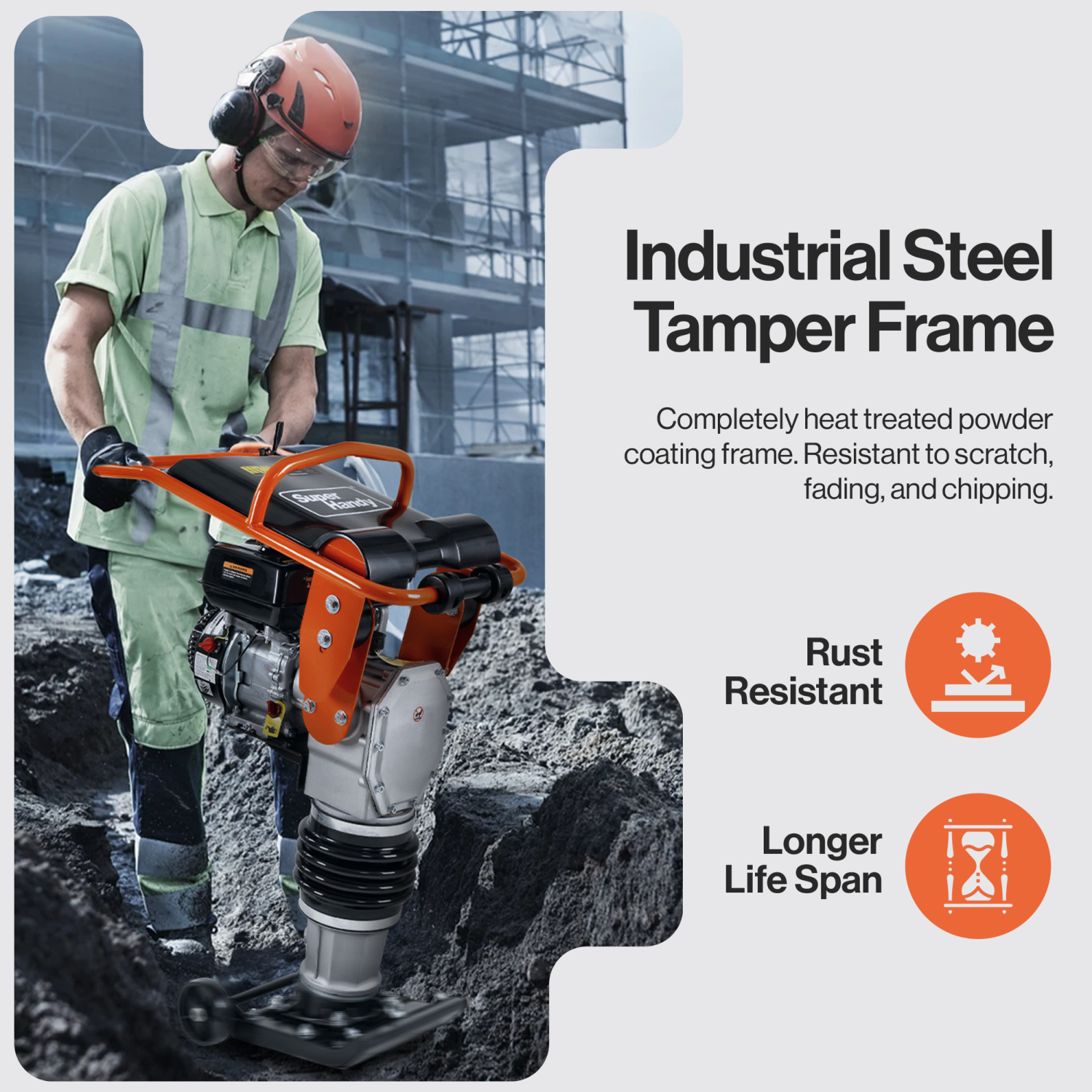 SuperHandy Jumping Jack Tamping Rammer