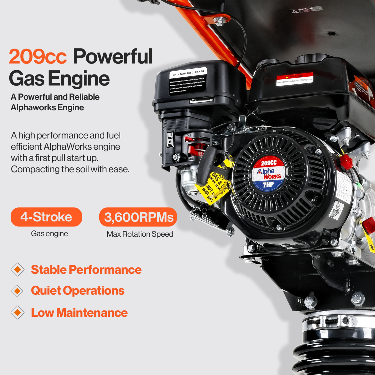 SuperHandy Jumping Jack Tamping Rammer