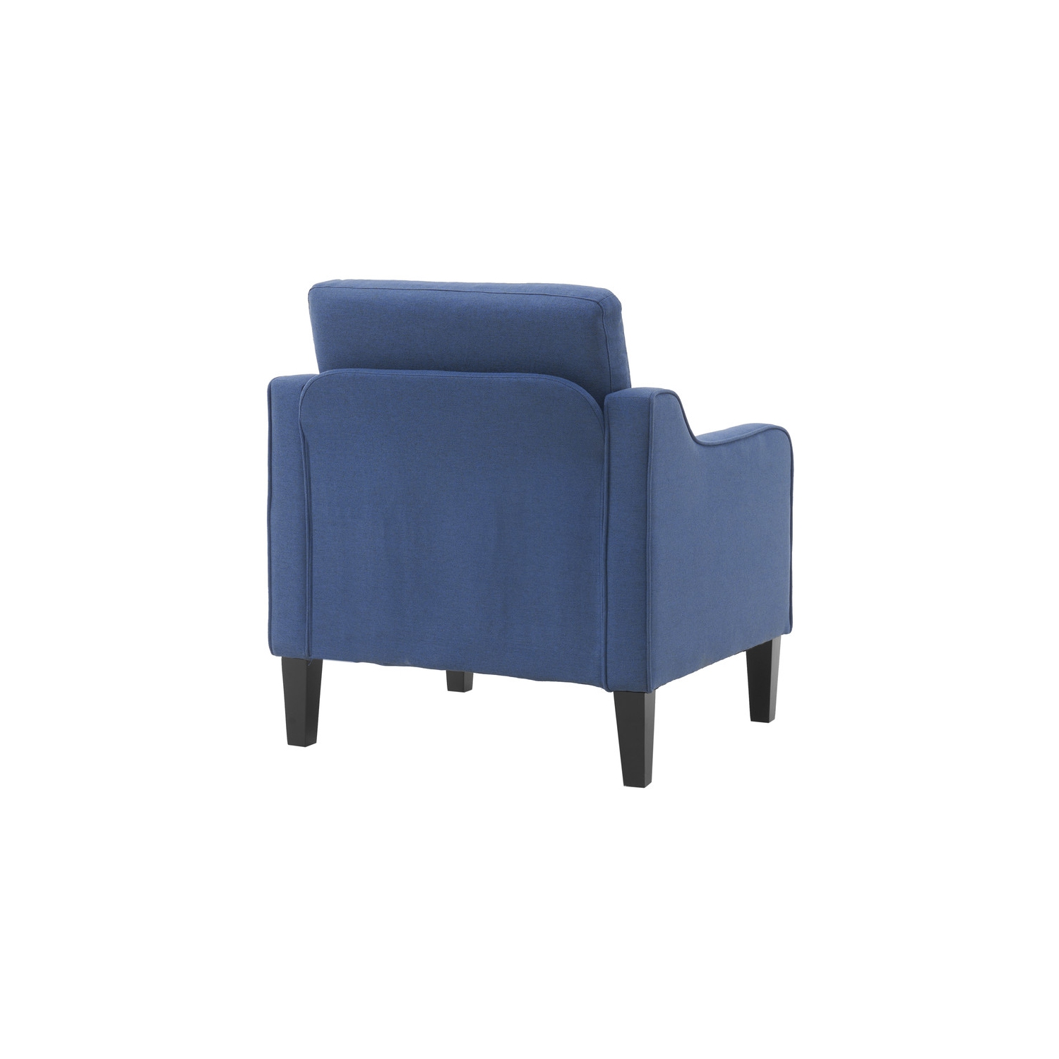 Karl Home Cotton And Linen Contemporary Accent Chair Armchair For Living Room Blue