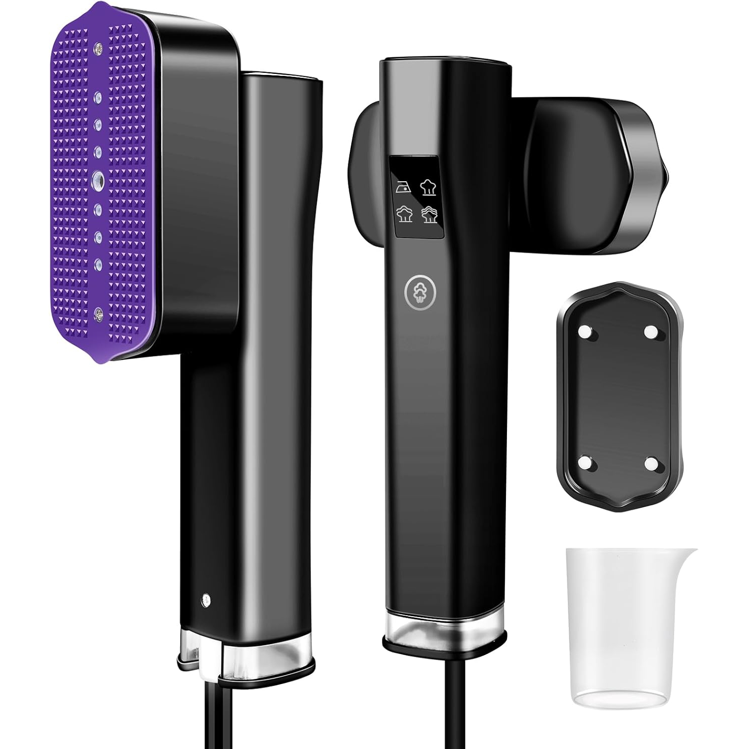 Défroisseur à vapeur portatif Fruzmzk pour vêtements – Défroisseur à vapeur portatif 2-en-1 et fer à repasser avec 3 niveaux de vapeur pour la maison