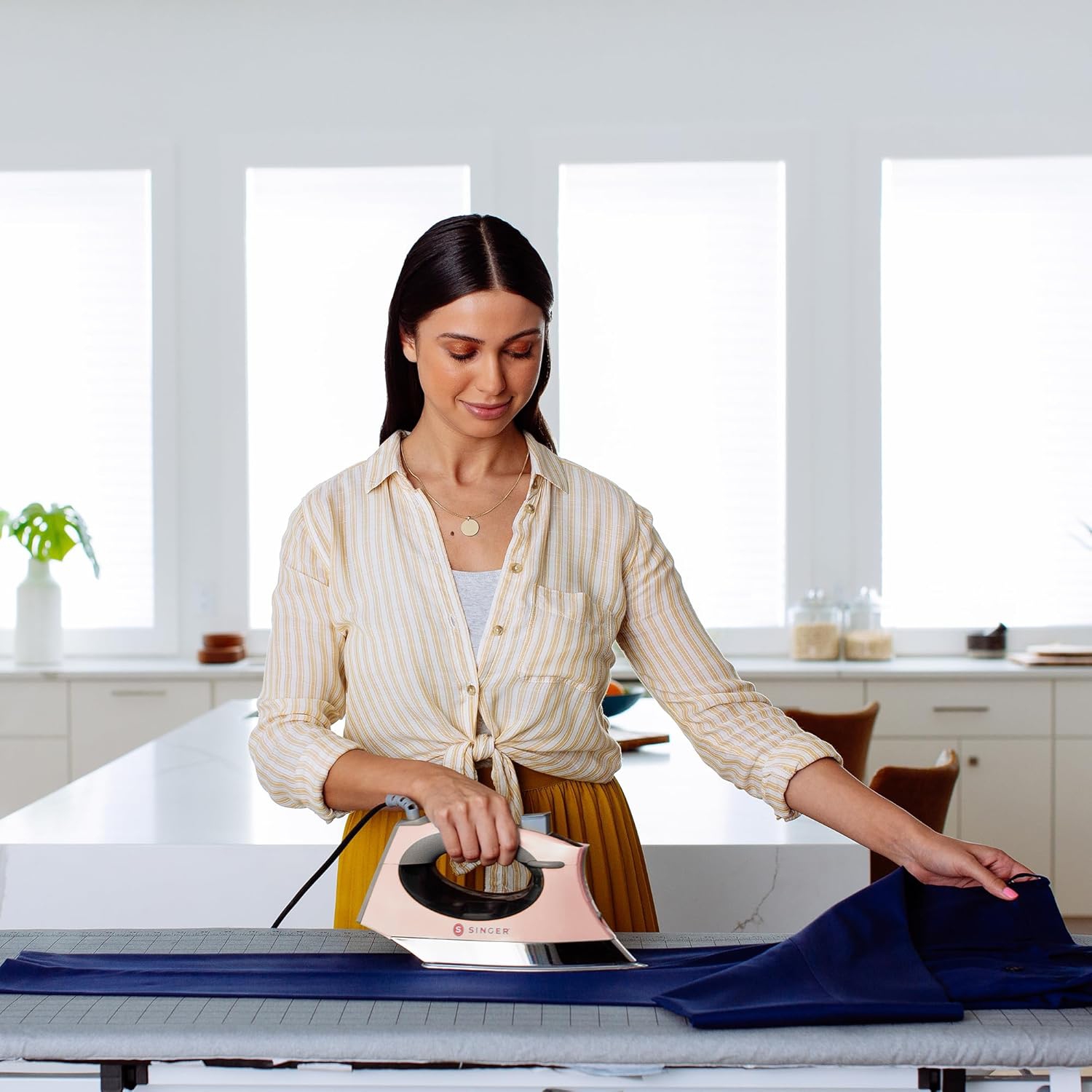 1700 W DE fer à vapeur SteamCraft DE SINGER – Plaque en acier inoxydable, pointe de précision OnPoint, vapeur verticale, arrêt automatique,