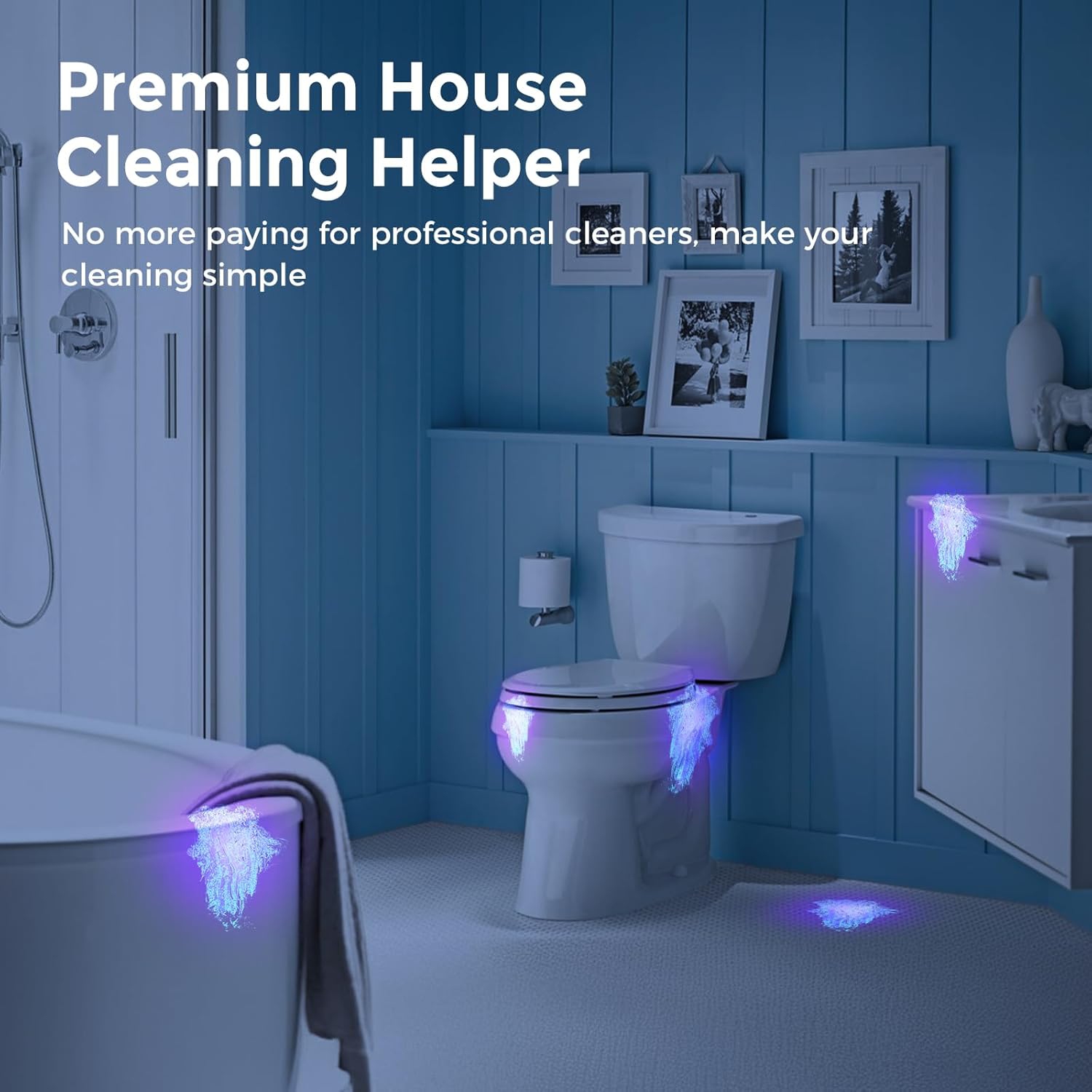 Lampe de poche UV lumière noire, lumière UV noire 395&nbsp;nm ultraviolette, lampe de poche UV rechargeable USB-C pour détecteur d'urine d'animaux,