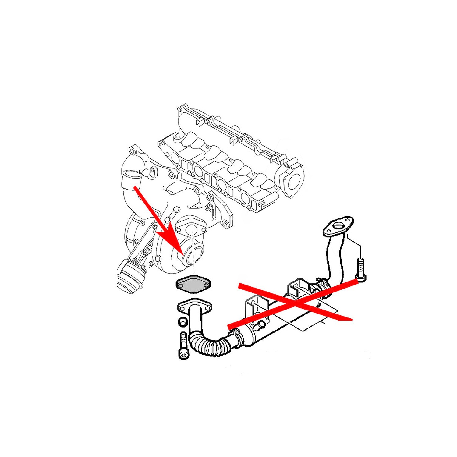 EGR Gaskets Repair for Fiat Alfa Romeo1.9 JTD 16V Opel 1.9 CDTI SAAB 1.9 TiD