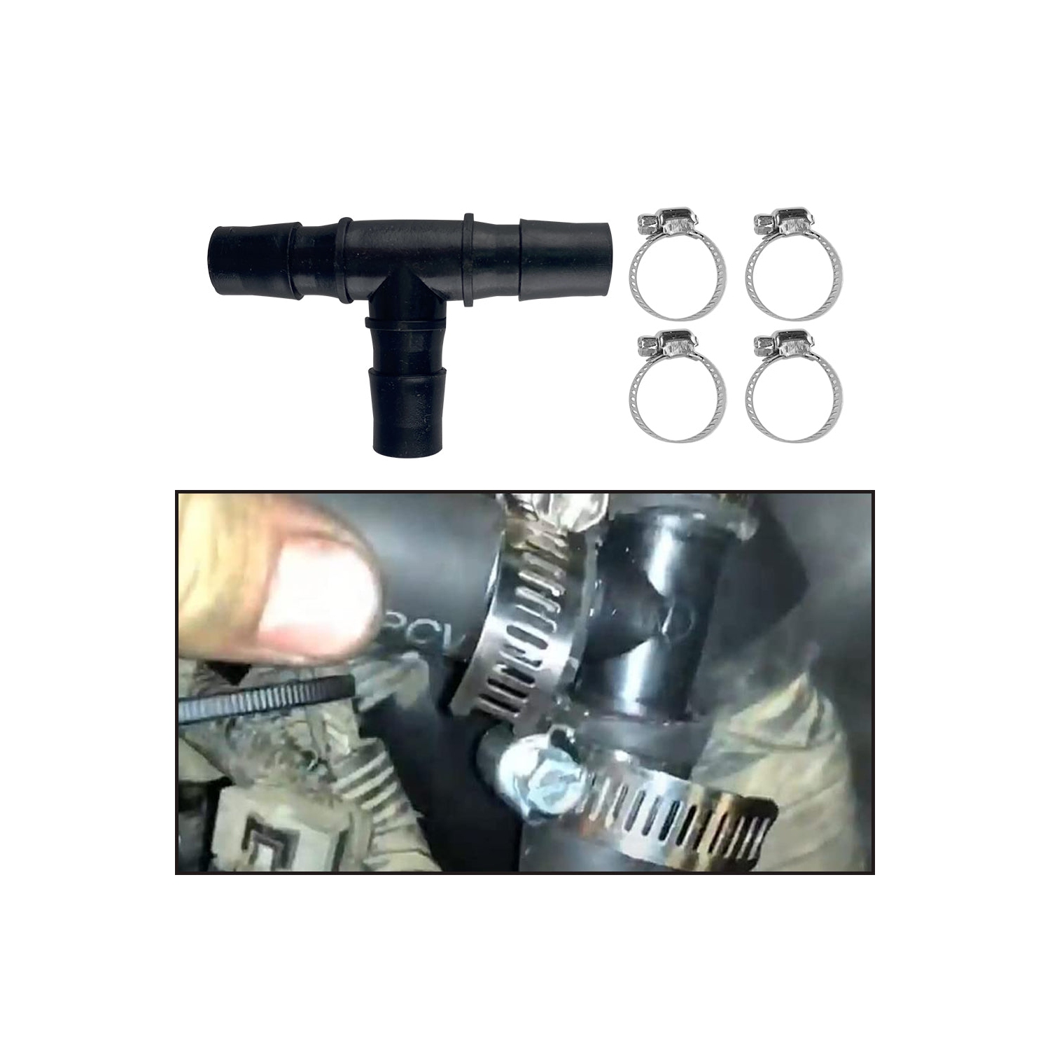 Turbo Piping Kit CCV PCV Reroute Kit For 2004-2010 GMC Chevrolet 6.6L Duramax Diesel