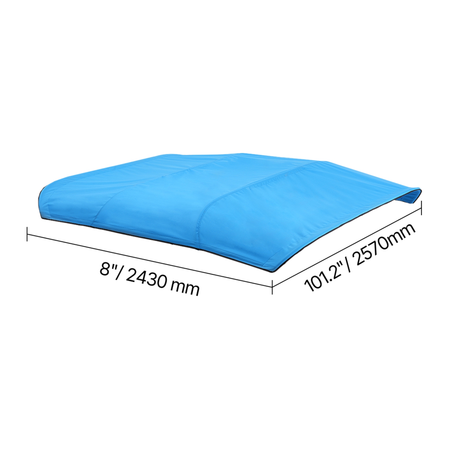 VEVOR 4 Bow Boat Bimini Tops, 600D Polyester Canopy, Waterproof & Sun Protection Boat Awning Canopy with Storage Bag, Bimini Top Replacement,