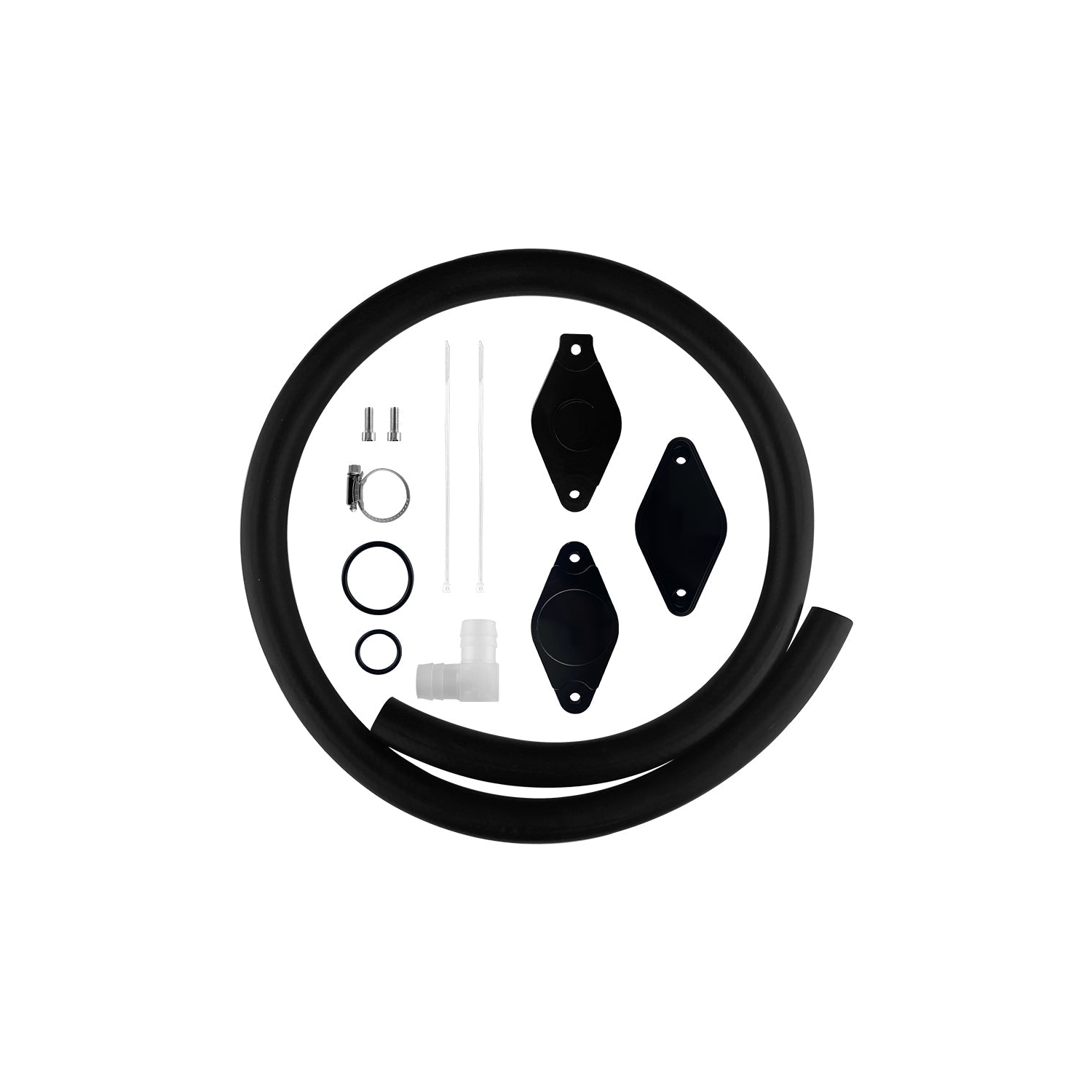 Turbo Piping Kit CCV PCV Reroute Kit For 2011-2016 GMC 6.6L Duramax Diesel