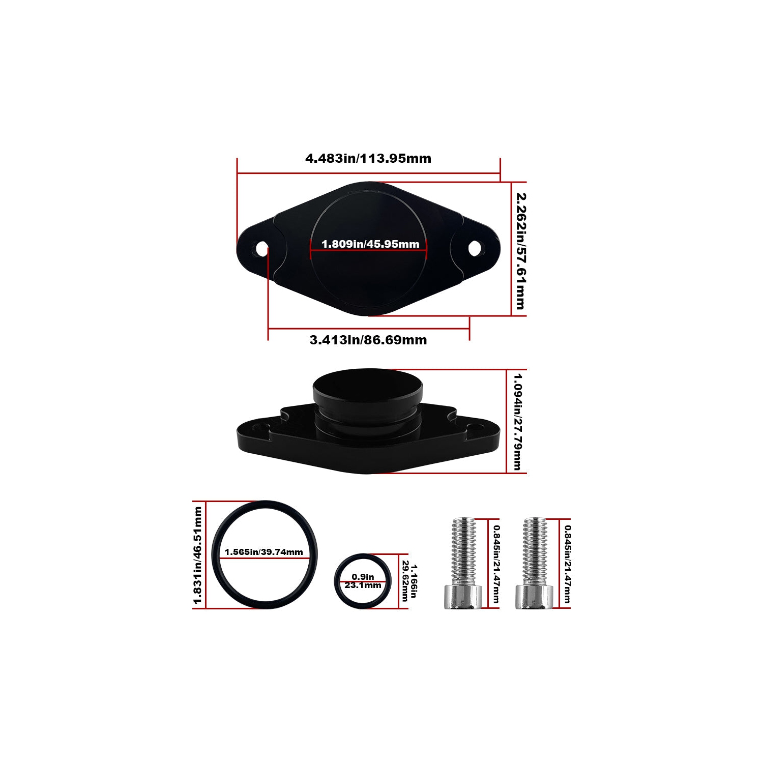 Turbo Piping Kit CCV PCV Reroute Kit For 2011-2016 GMC 6.6L Duramax Diesel