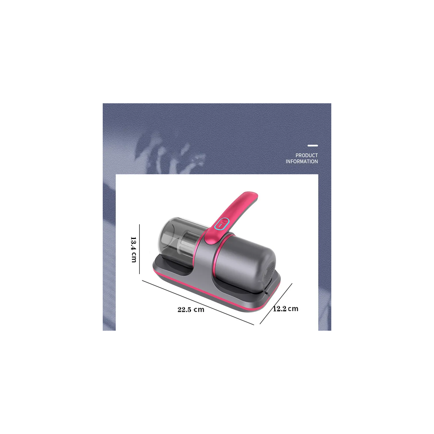 Éliminateur d'acariens de lit sans fil, stérilisateur UV domestique rechargeable et déshumidificateur, décapant d'acariens battus en profondeur -