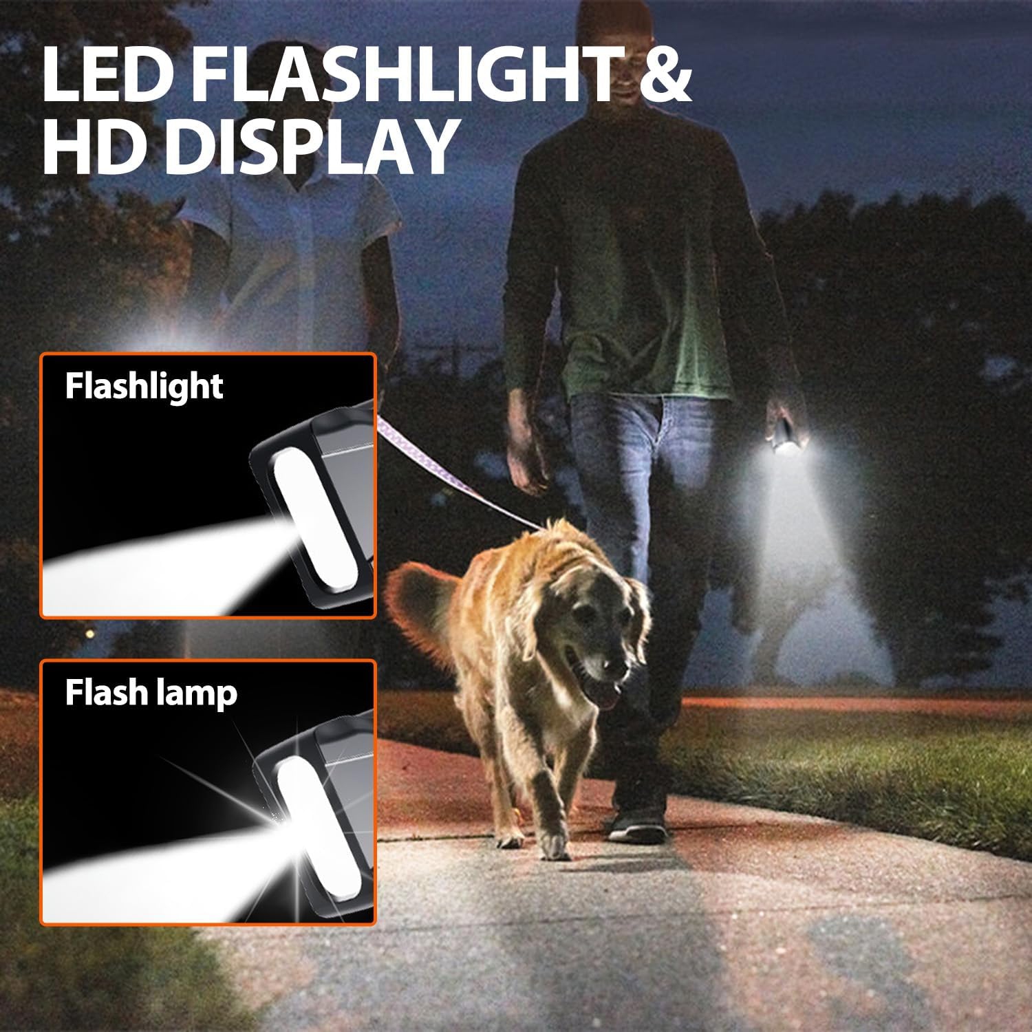 Ultrasonic Dog Barking Stopper - Dog Barking Stopper, Barking Stopper, Barking Training Aid, High Frequency Strobe LED Flashlight and HD Display