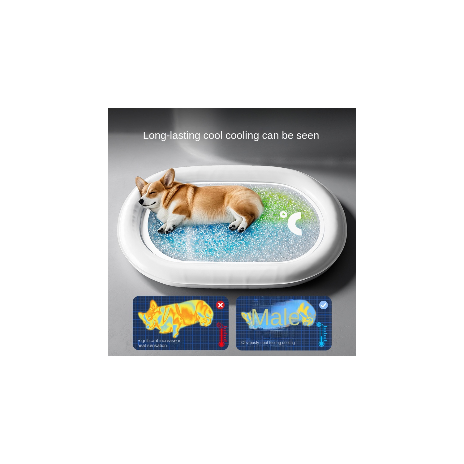 Summer pet ice pad, summer dog bed gel cooling cat bed, summer cooling sleeping pad for small and medium-sized dogs