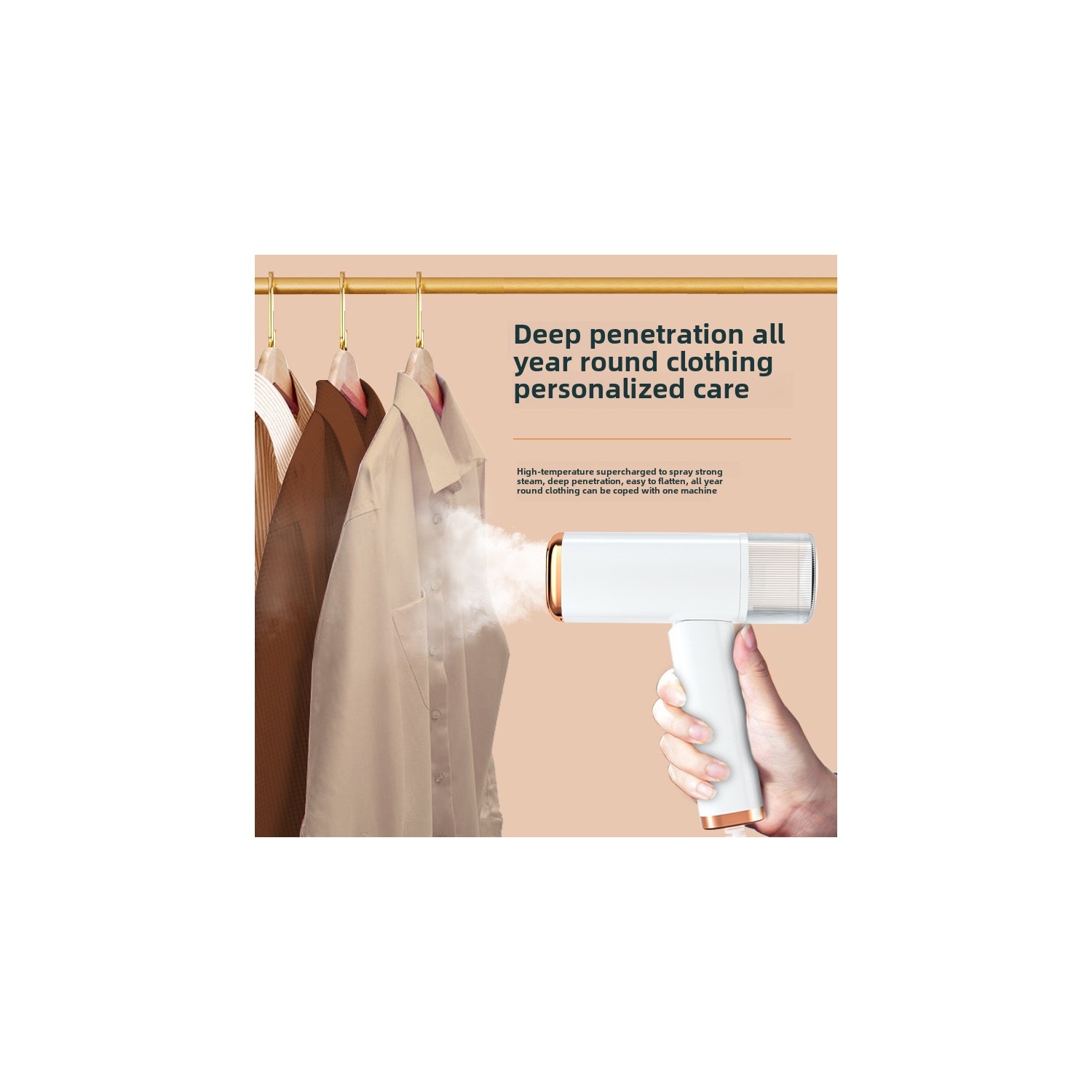 Fer électrique portatif Dormitory artefact, machine à repasser à vapeur portative pour petits vêtements suspendus, appareil de voyage - blanc