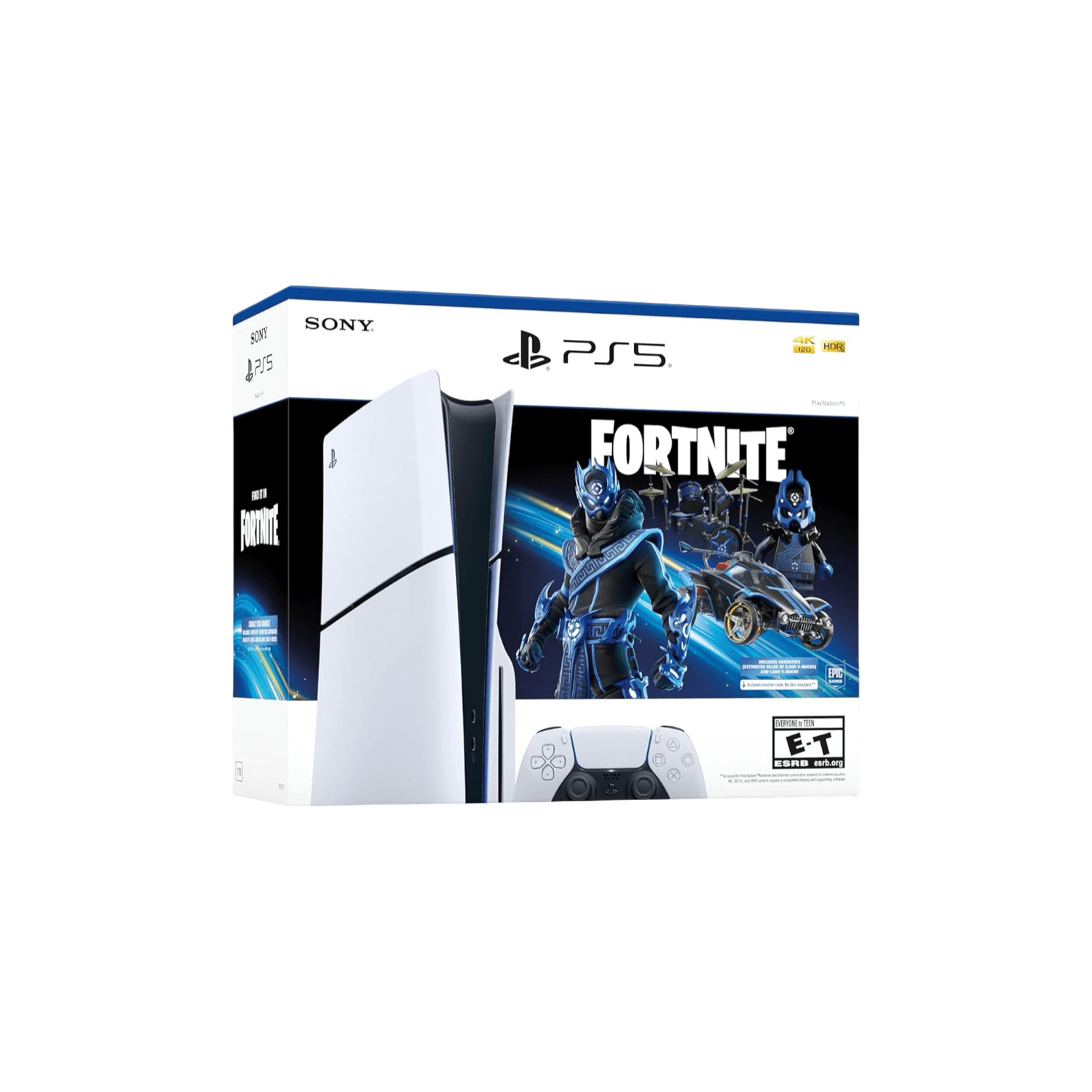 Brand New PlayStation 5 PS5 Slim Console Disc Edition - Fortnite Cobalt Star Bundle