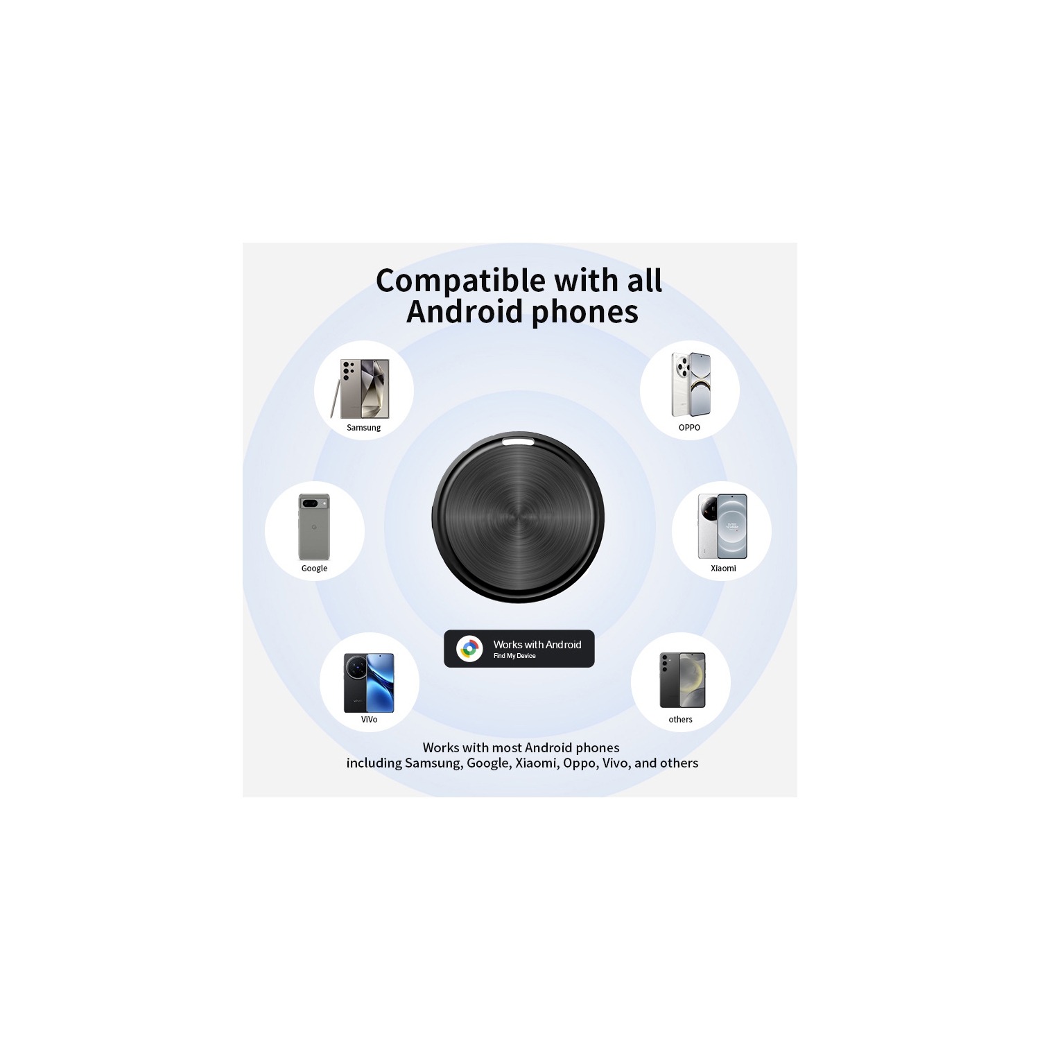 Google Locator GPS Pet Tracker Android Elderly and Children Android Anti-lost Device Certified Key Finder/Luggage Tracker/Item Locator Key Smart