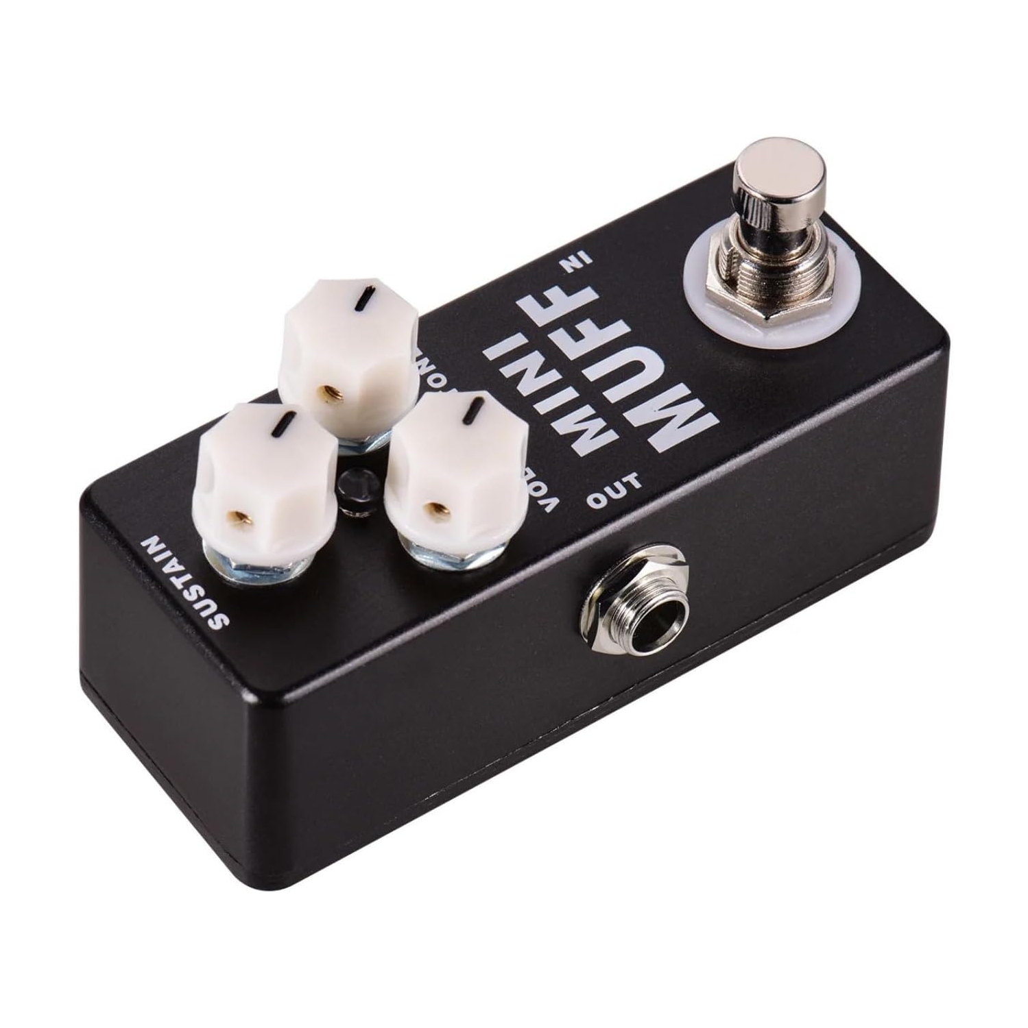 Pédale d'effets de distorsion de guitare complète | Contrôle de tonalité à trois niveaux | Conception de dérivation véritable | Convient aux