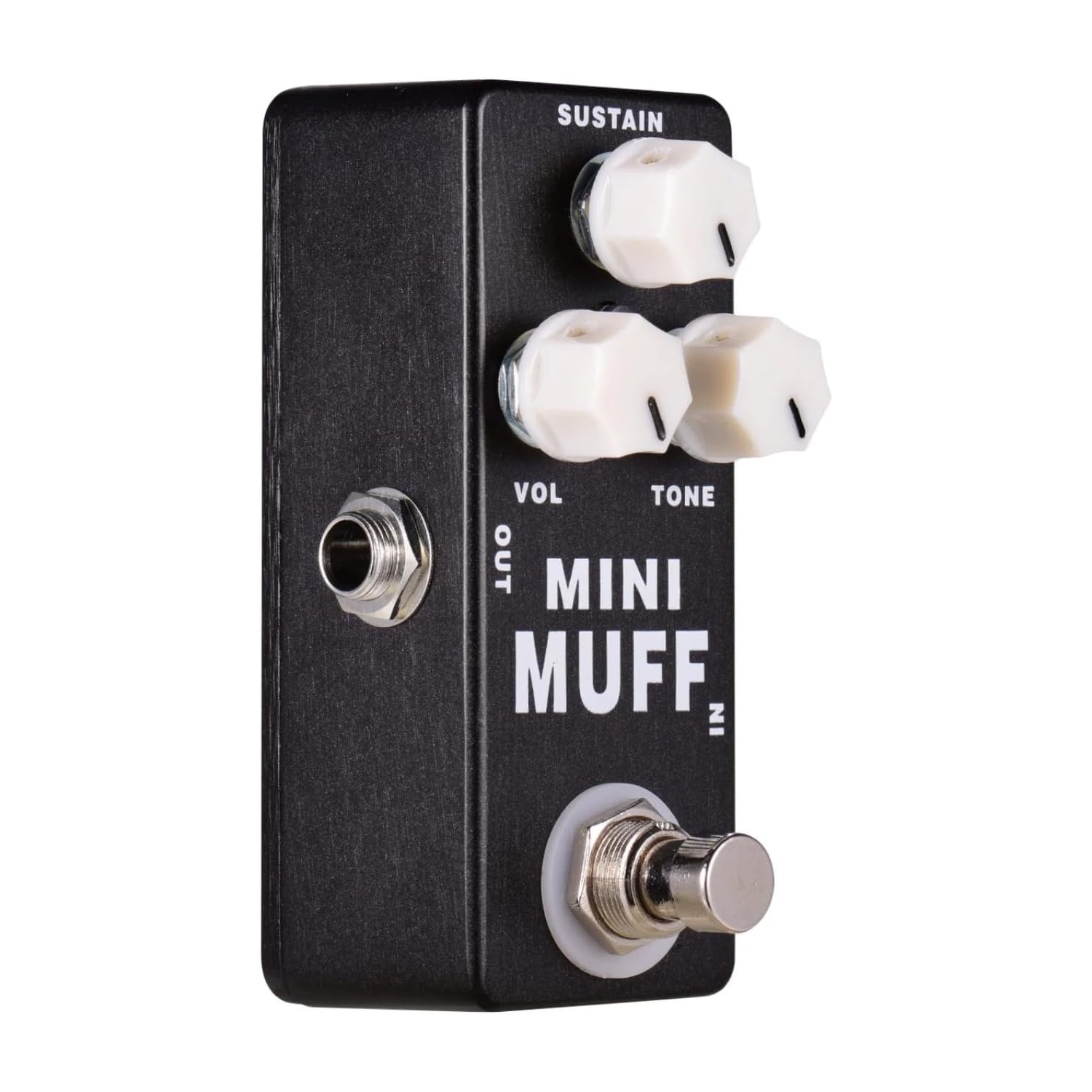 Pédale d'effets de distorsion de guitare complète | Contrôle de tonalité à trois niveaux | Conception de dérivation véritable | Convient aux