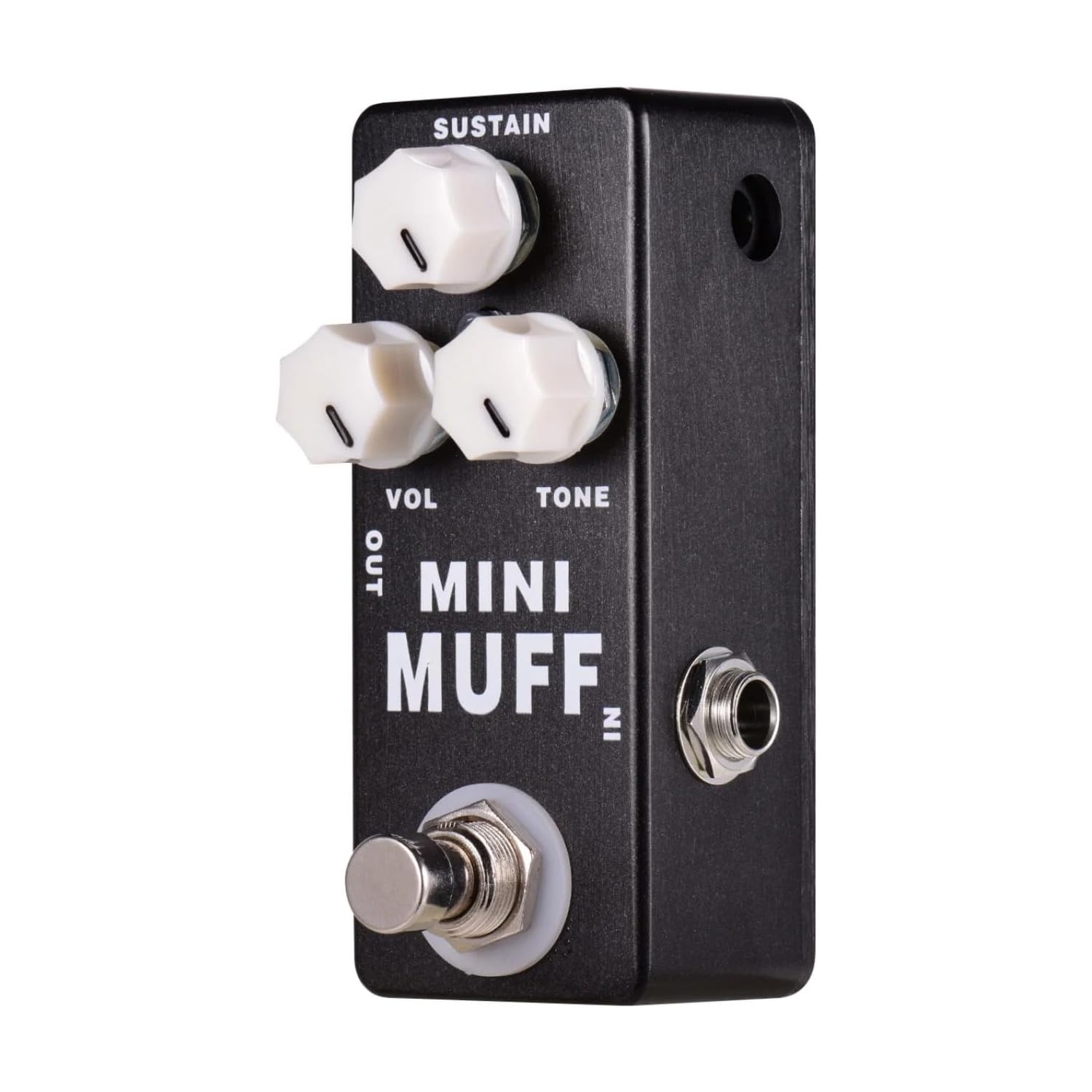 Pédale d'effets de distorsion de guitare complète | Contrôle de tonalité à trois niveaux | Conception de dérivation véritable | Convient aux