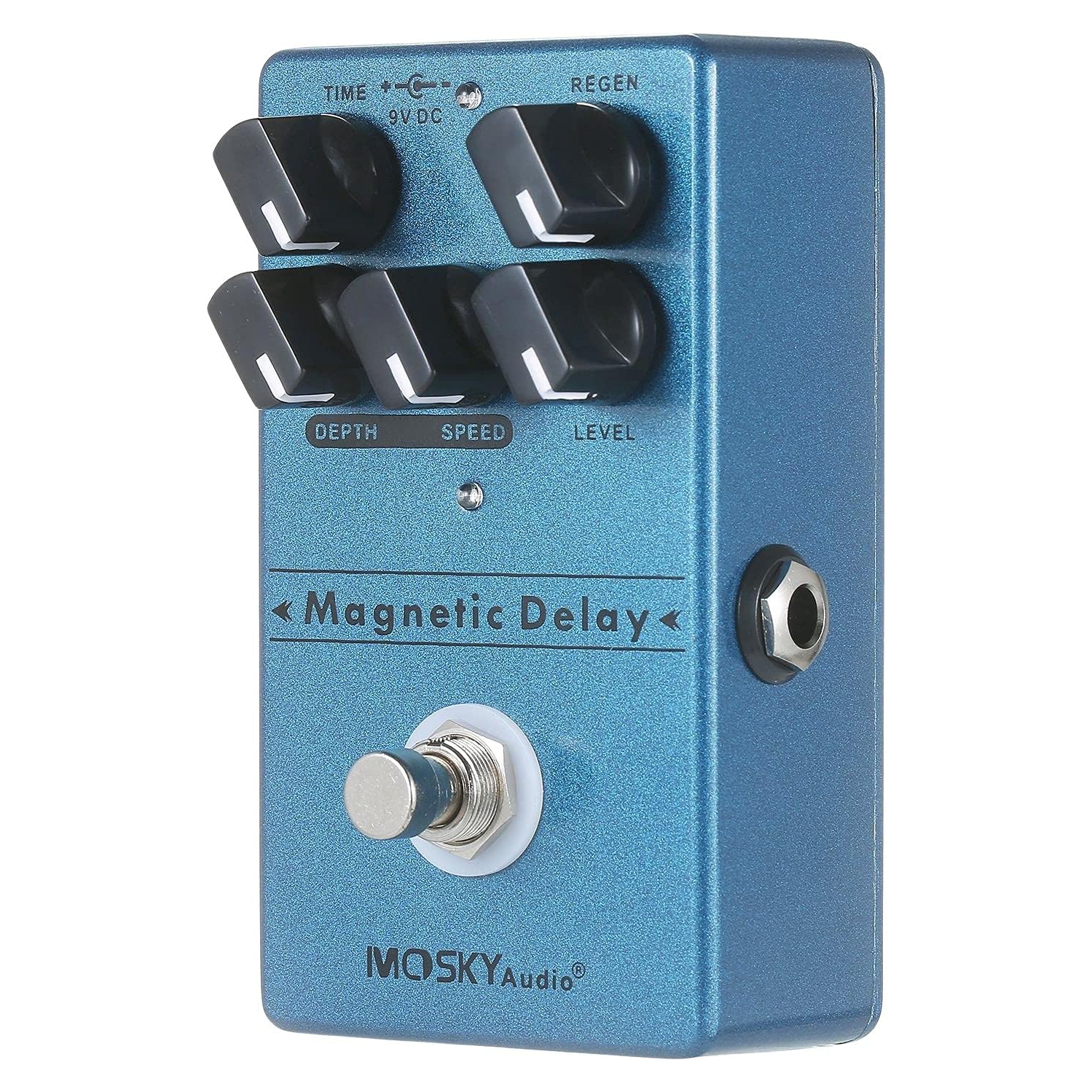 Guitar Delay Effects | 40-600ms adjustable | Modulation Depth Control | Tape Simulation | Full Metal Body
