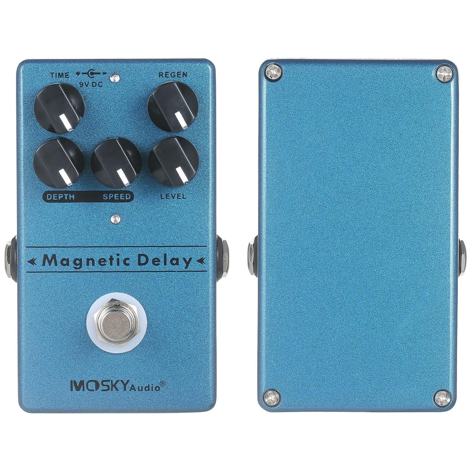 Guitar Delay Effects | 40-600ms adjustable | Modulation Depth Control | Tape Simulation | Full Metal Body