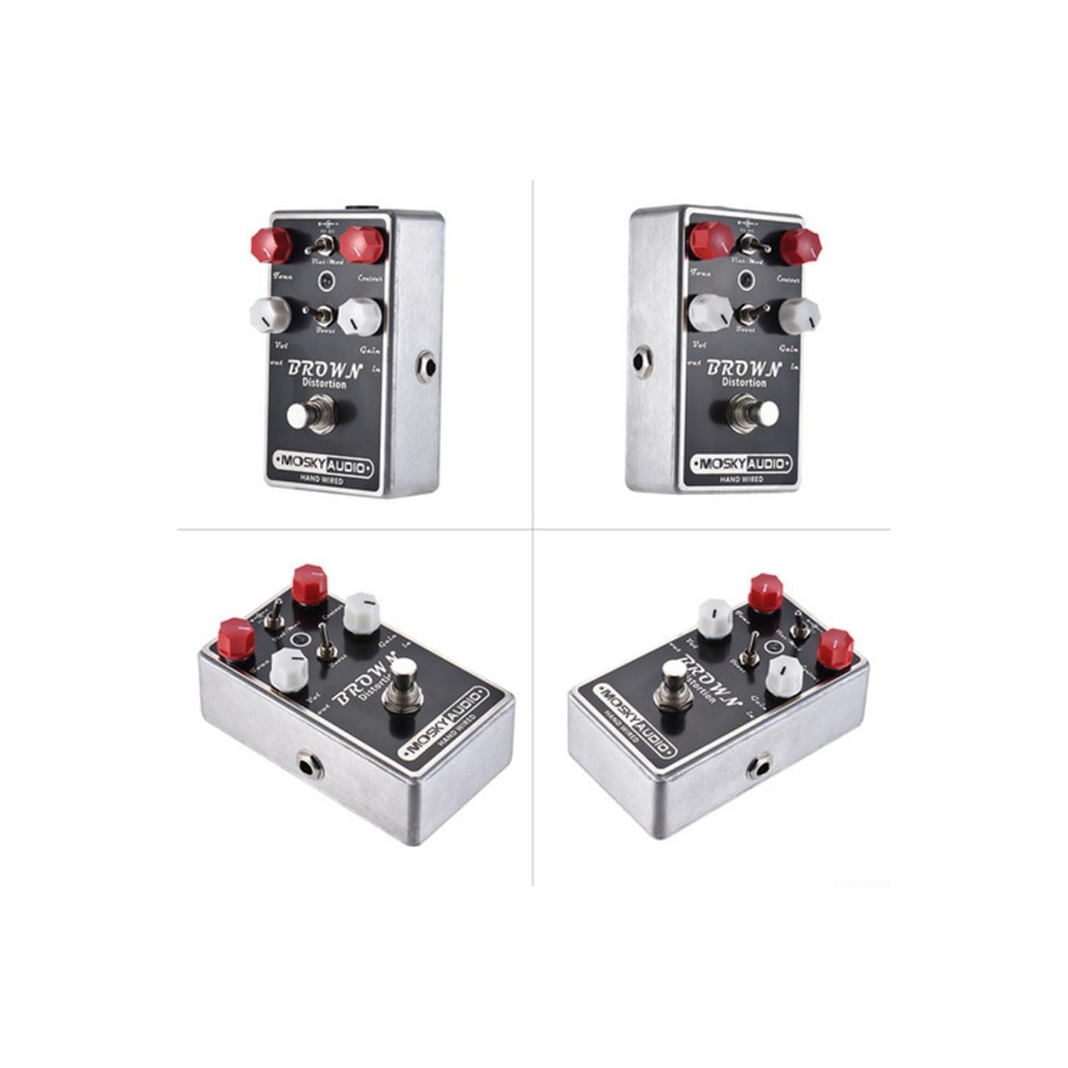 Dual-mode gain guitar effects pedal | Vintage/modern tone switching | Four-knob precision control | Full metal body
