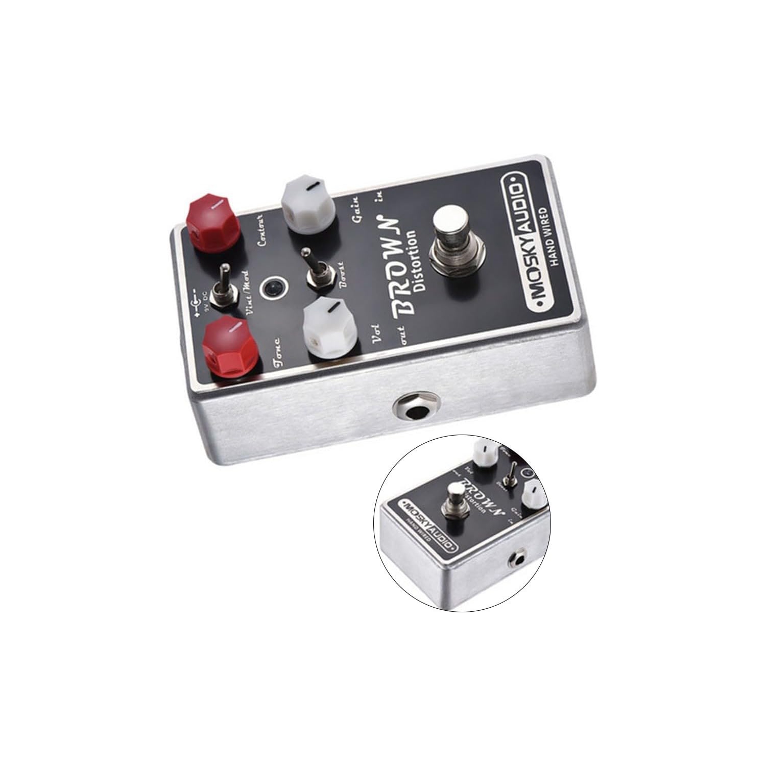 Dual-mode gain guitar effects pedal | Vintage/modern tone switching | Four-knob precision control | Full metal body